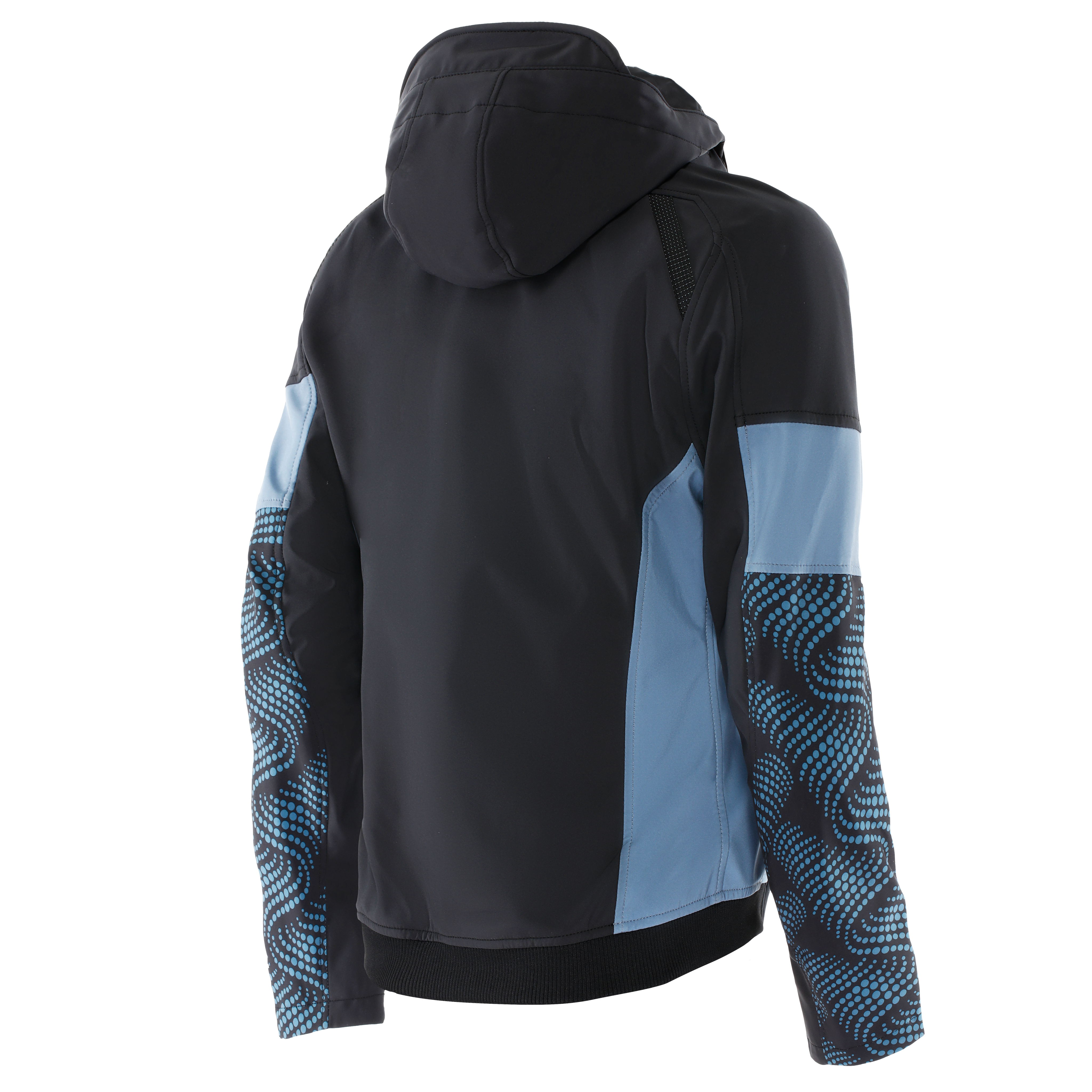 IGNITE 2 - BLOUSON MOTO EN TISSU FEMME - BLACK/BLUE MIRAGE - 2