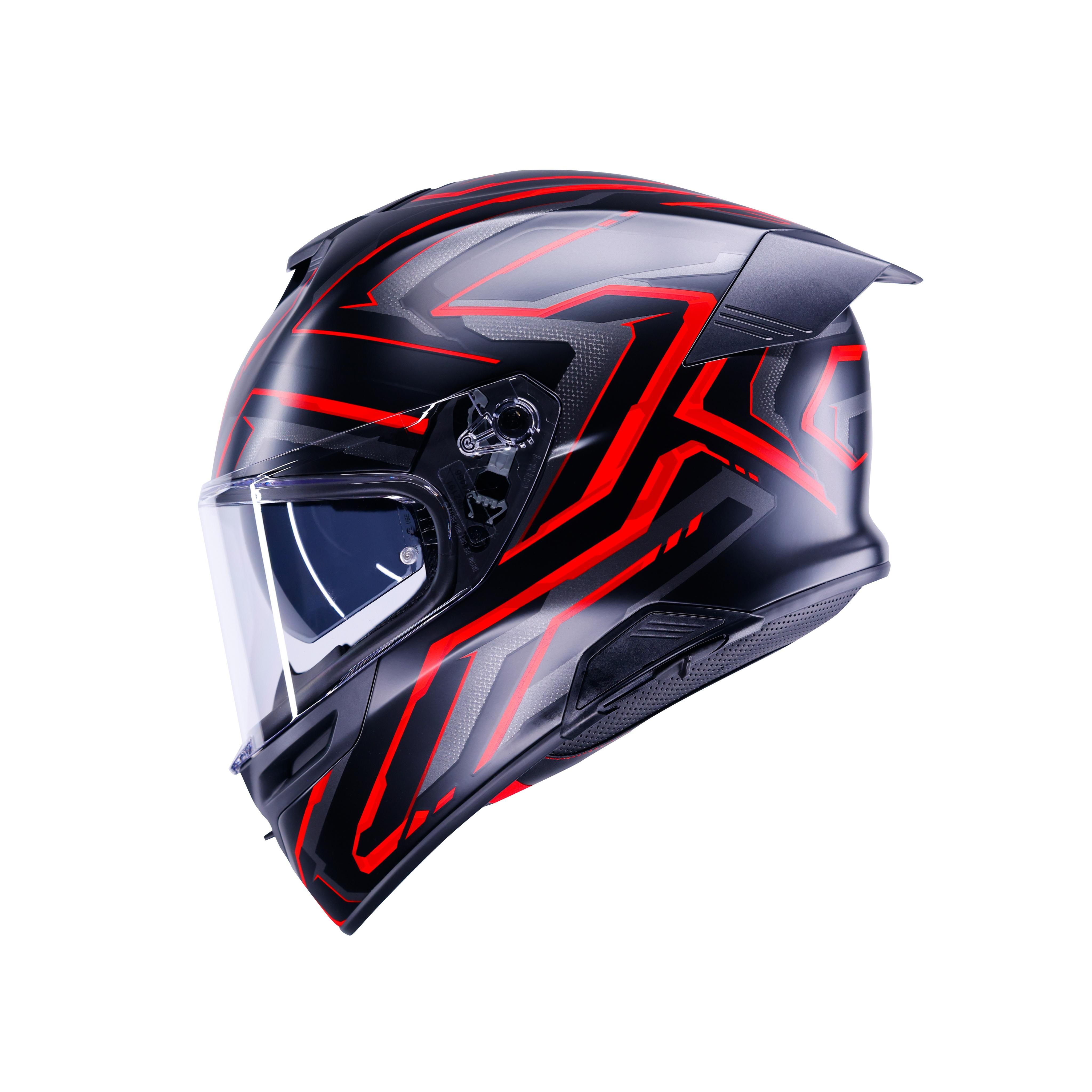 K5 ASTRALIX MATT BLACK/RED - FULL-FACE MOTORCYCLE HELMET E2206 -  - 2
