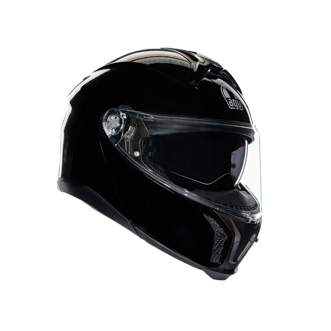 AGV - Tourmodular Black - Motorbike Flip Up Helmet E2206, Unisex, Size: M