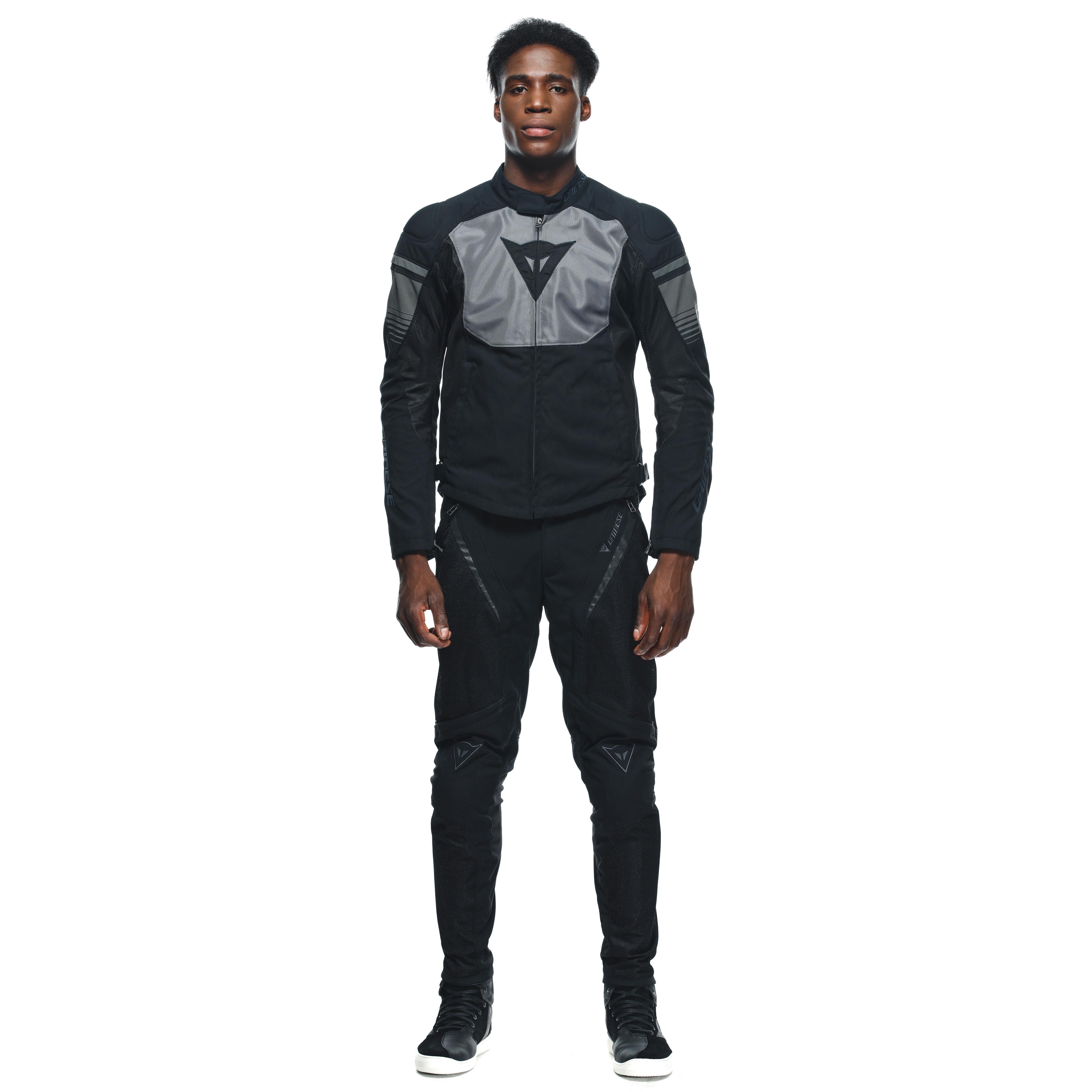 AIR FAST TEX - MEN'S SUMMER MOTORCYCLE JACKET IN FABRIC - BLACK/GRAY/GRAY - 3