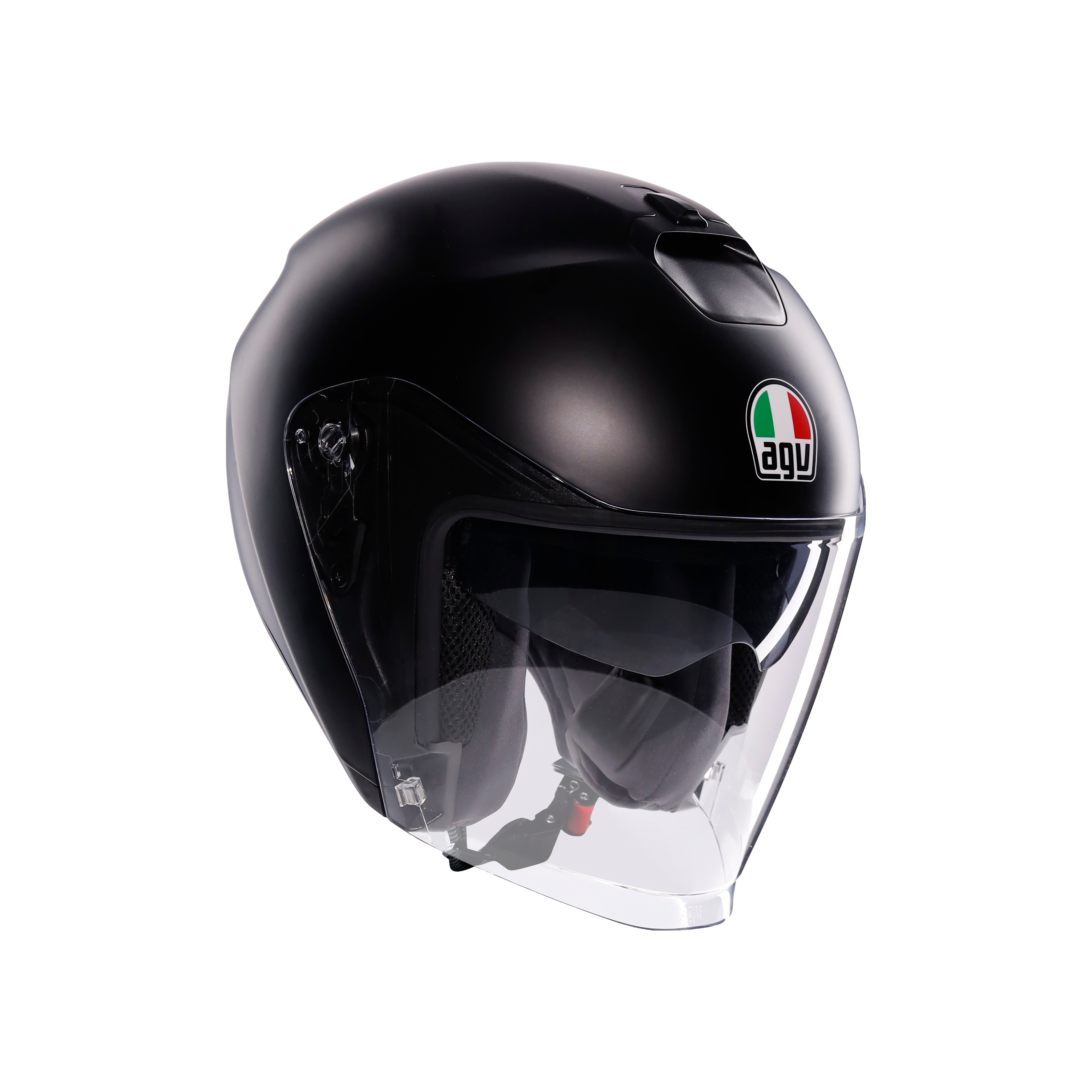IRIDES MONO MATT BLACK - MOTORBIKE OPEN FACE HELMET E2206 -  - 1