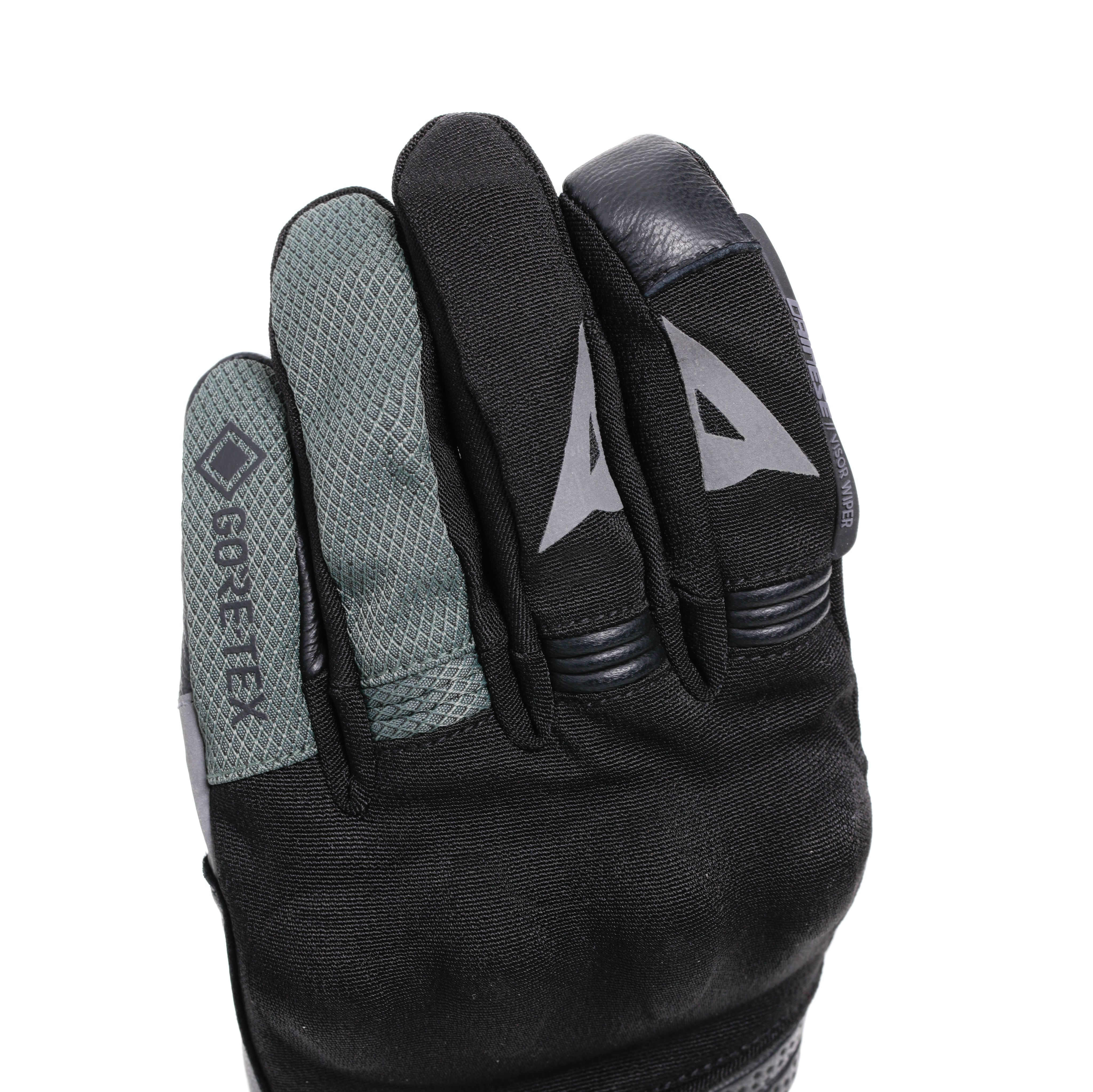 TEYDE GORE-TEX&reg; - WATERPROOF MOTORCYCLE GLOVES - BLACK/ARMY-GREEN - 9