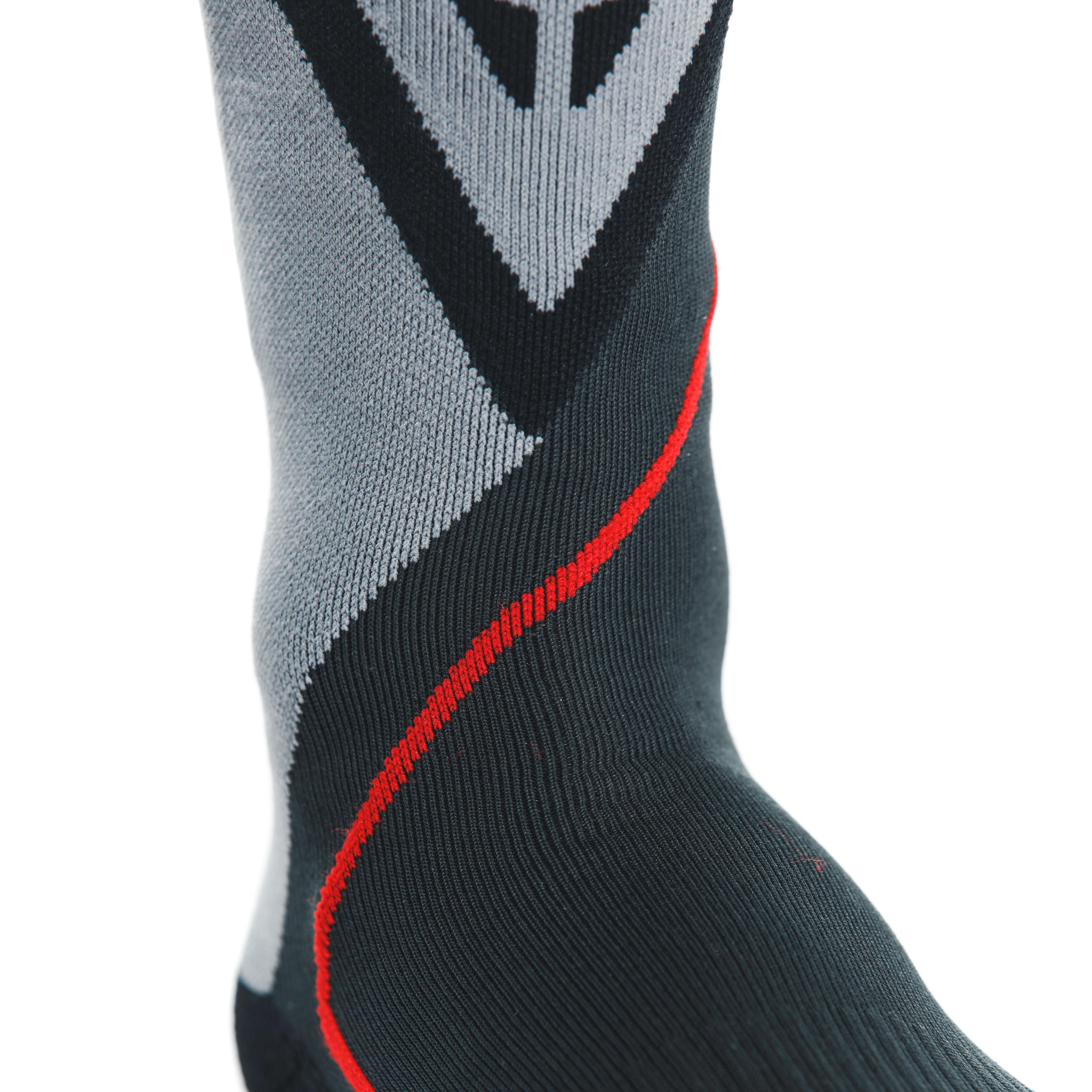 MOTORFIETS THERMISCHE SOKKEN - MID - BLACK/RED - 8