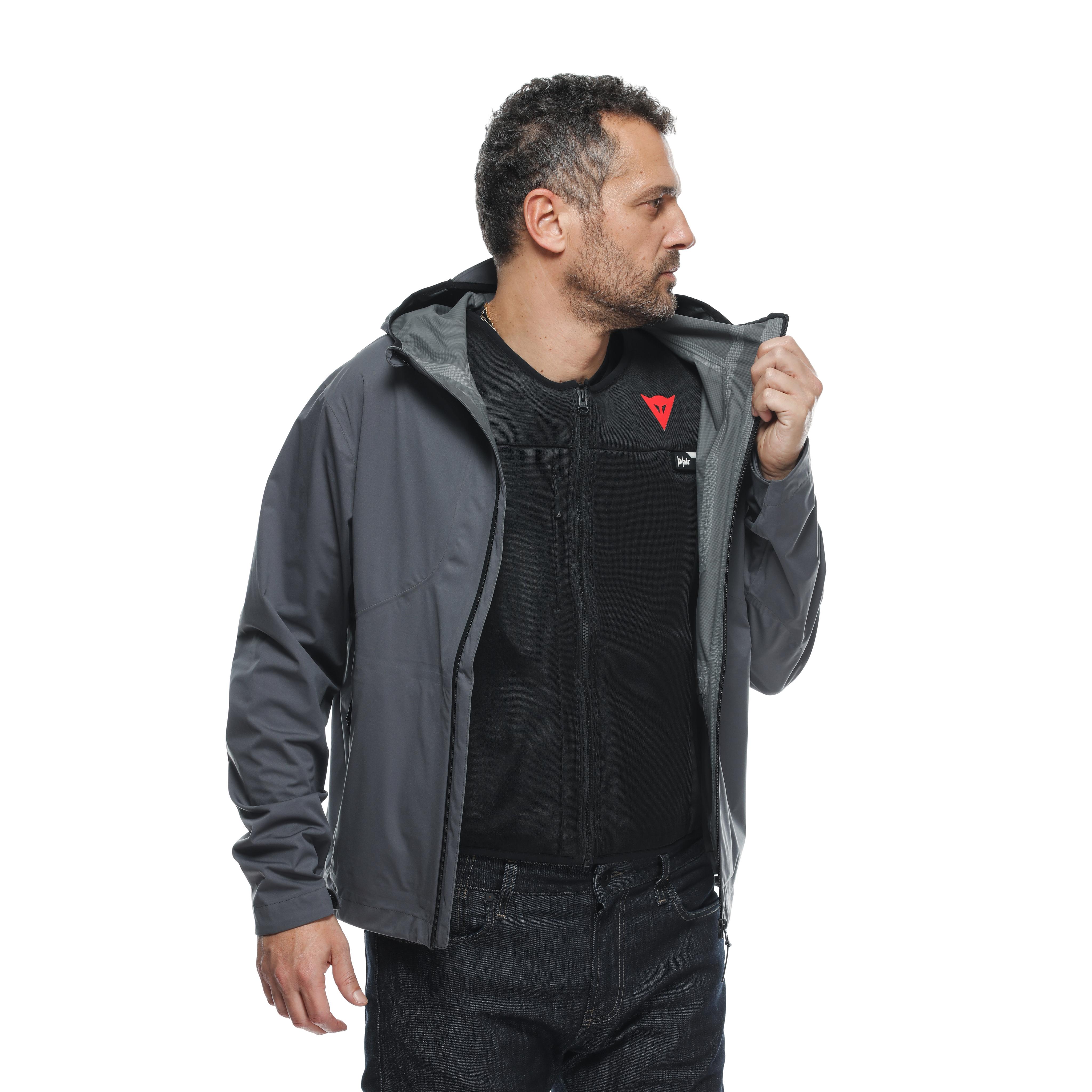 OMNIA - RAINPROOF AND WINDPROOF MOTORCYCLE SHELL - IRON-GATE - 6