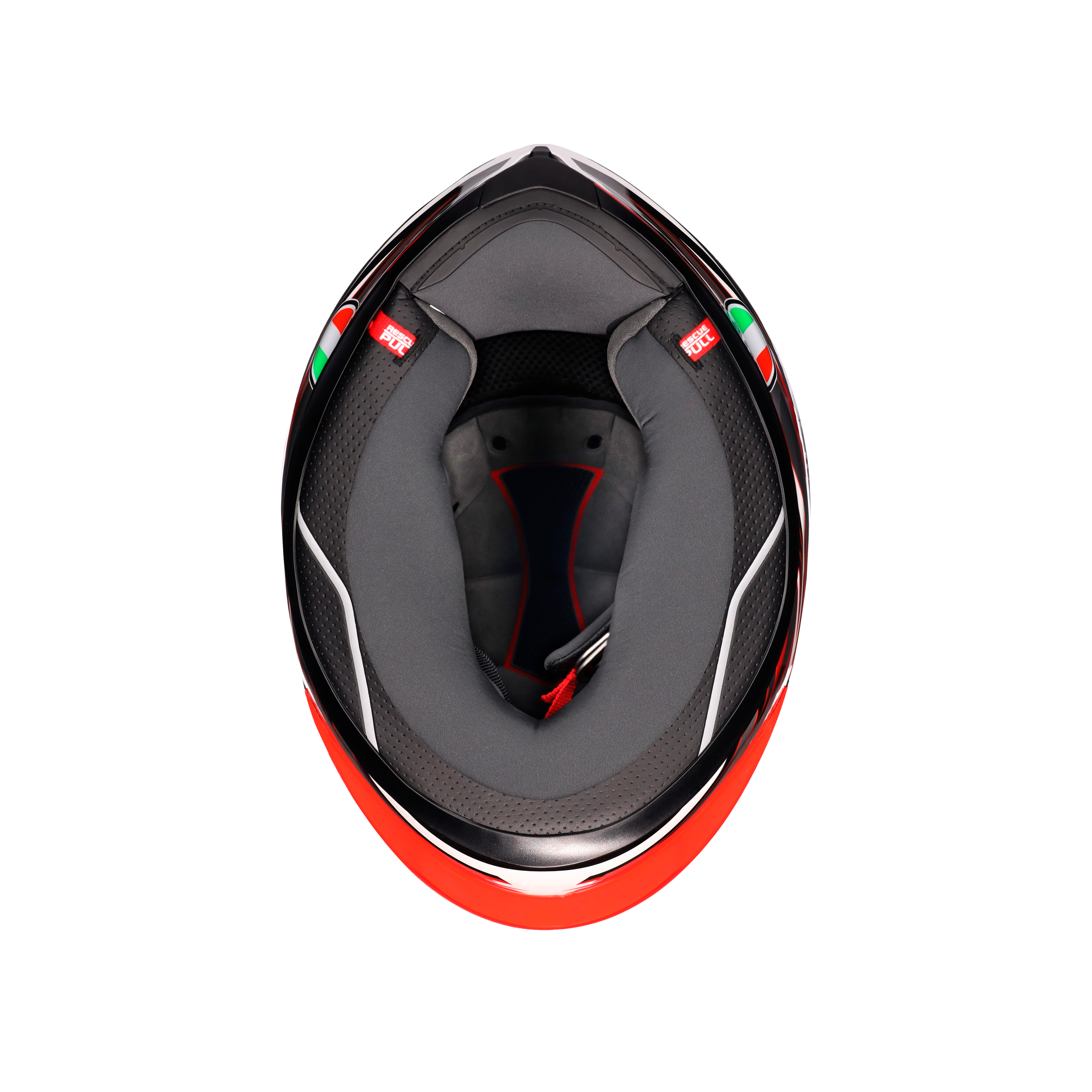 K6 S REEVAL WHITE/RED/GREY - CASQUE MOTO INT&Eacute;GRAL E2206 -  - 8