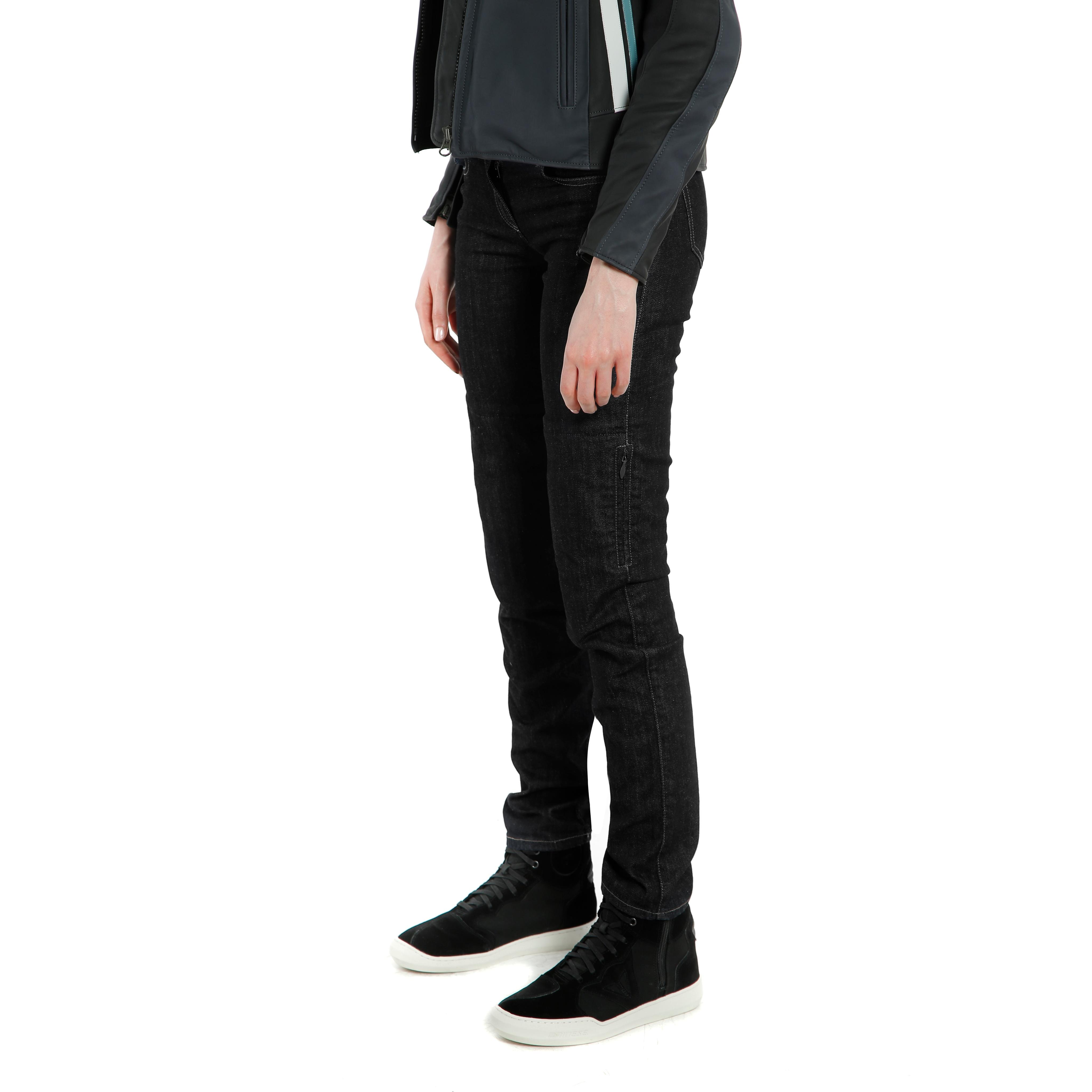 DENIM SLIM - WOMEN'S MOTORCYCLE JEANS - BLACK - 4