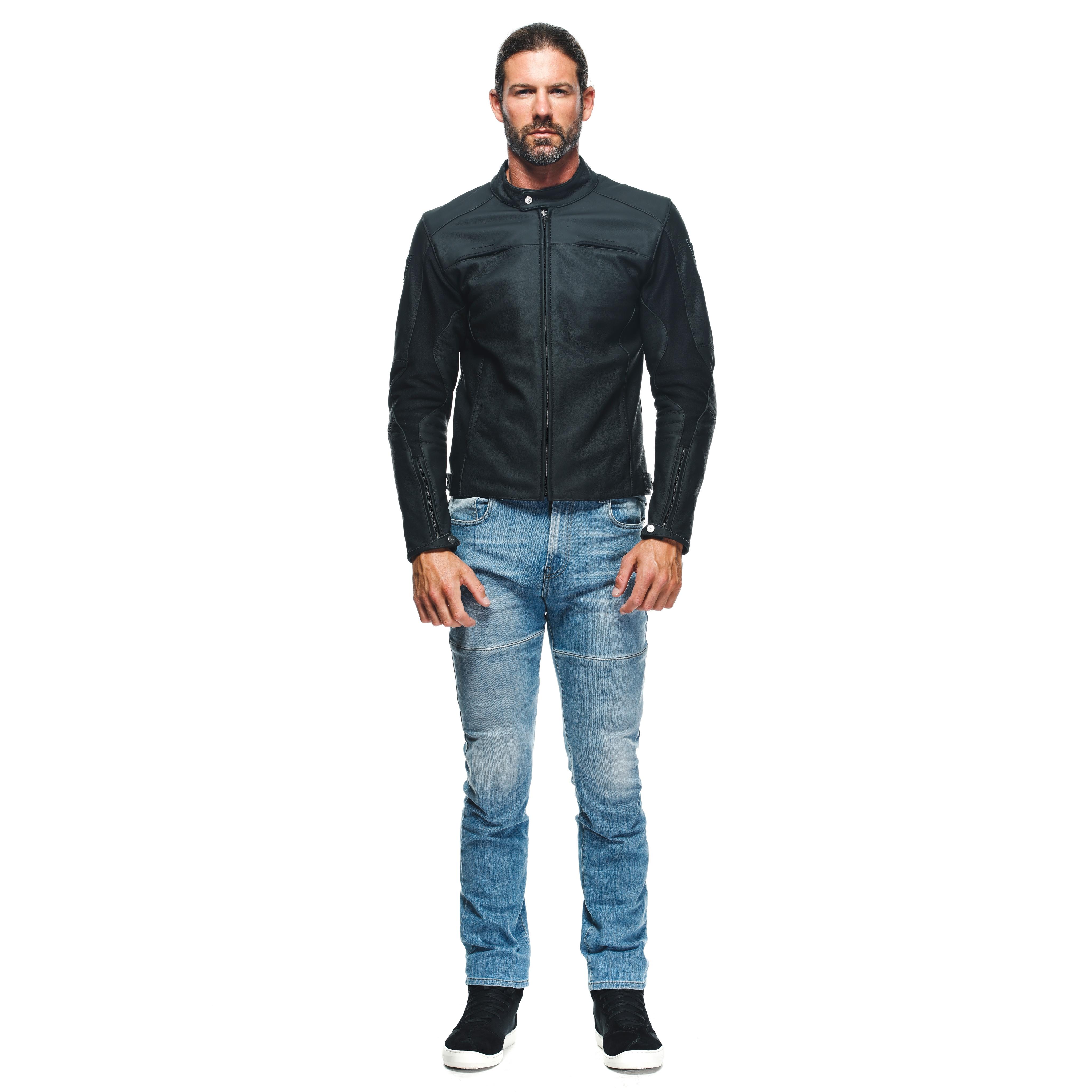 RAZON 2 LEATHER JACKET - BLACK - 3