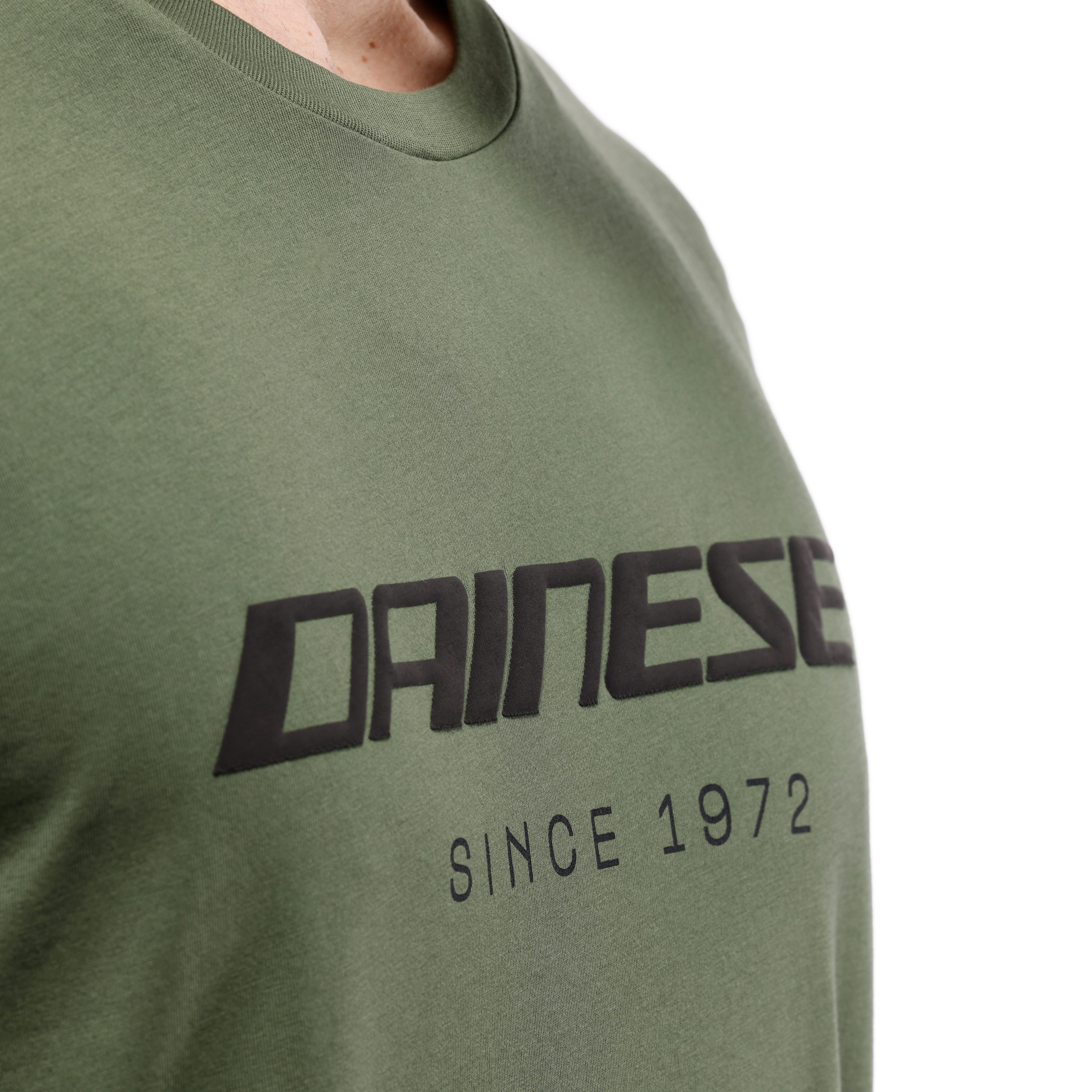 ESSENCE WORDMARK - RUNDHALS T SHIRT HERREN - GREEN-BRONZE - 5