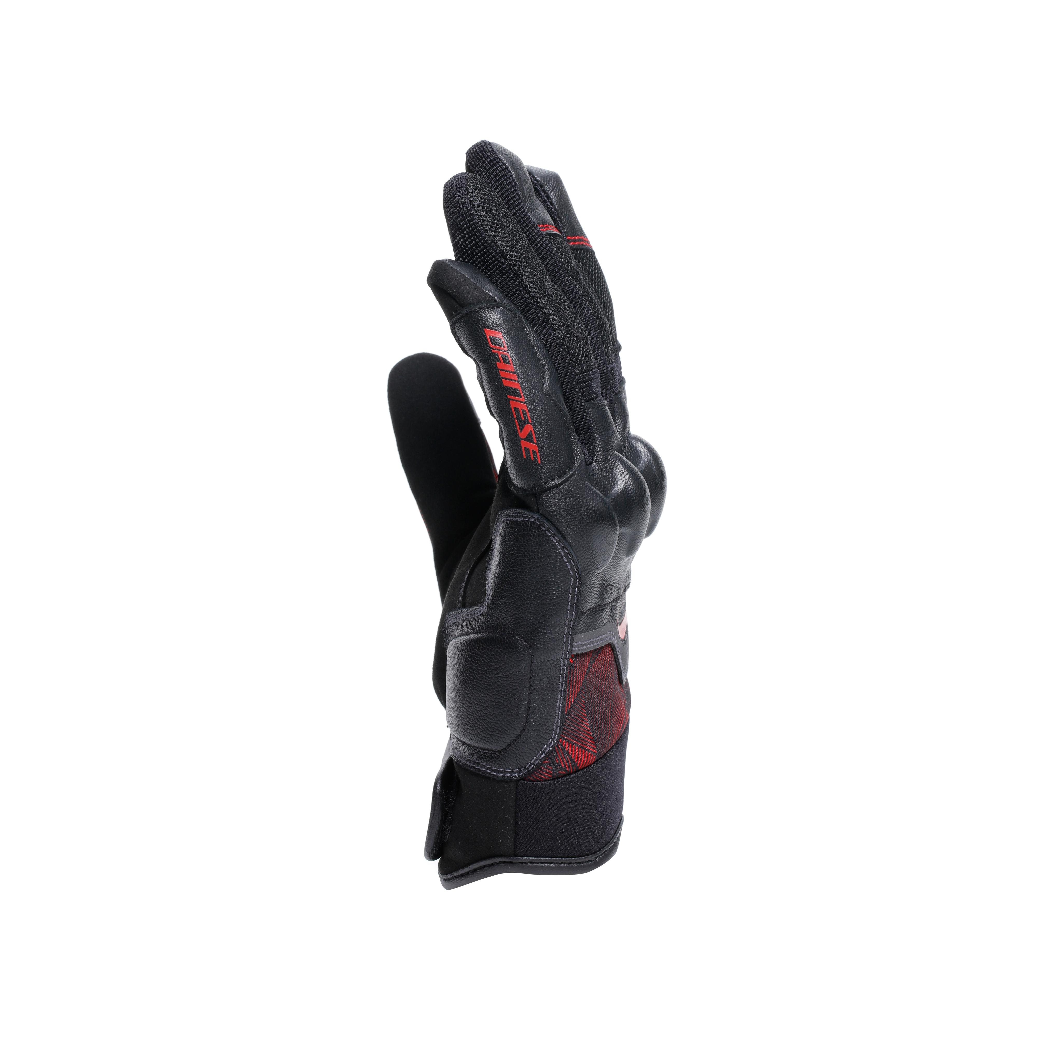 ERMEX - SUMMER MOTORCYCLE GLOVES - BLACK/RED-LAVA - 4