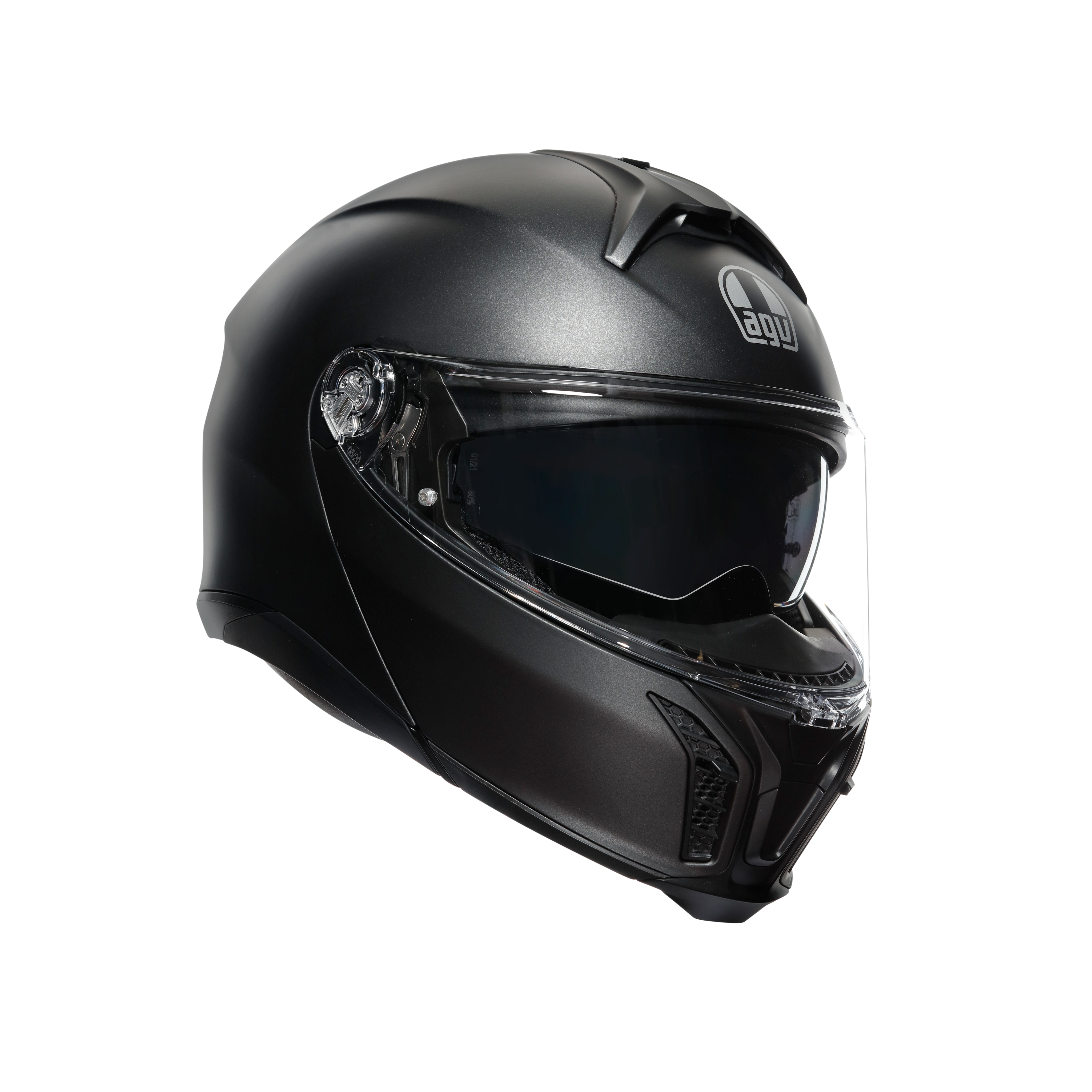 TOURMODULAR MATT BLACK - MOTORBIKE FLIP UP HELMET E2206 -  - 6