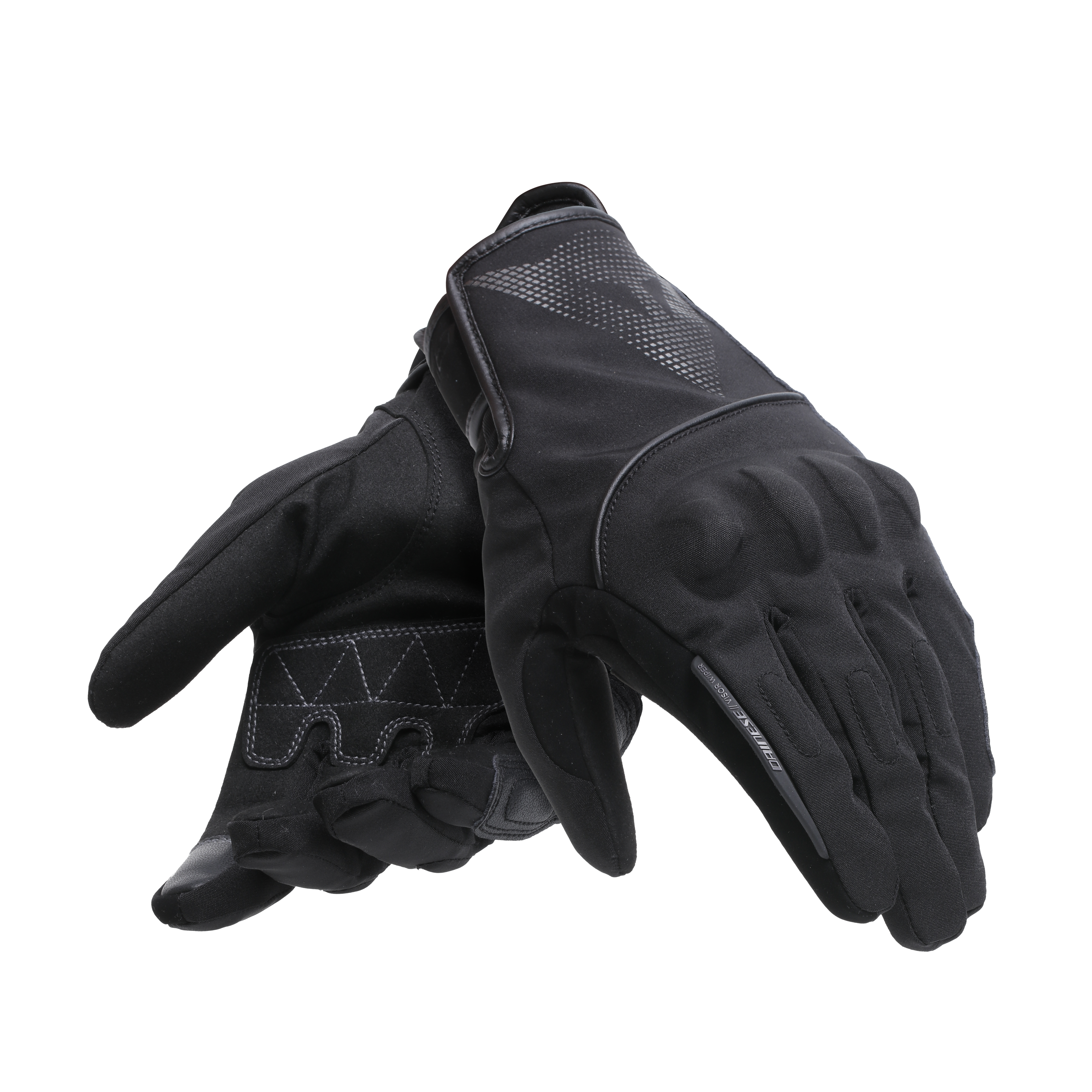 UDINE WP - MEN'S WATERPROOF MOTORCYCLE GLOVES - BLACK/REFLEX - 5