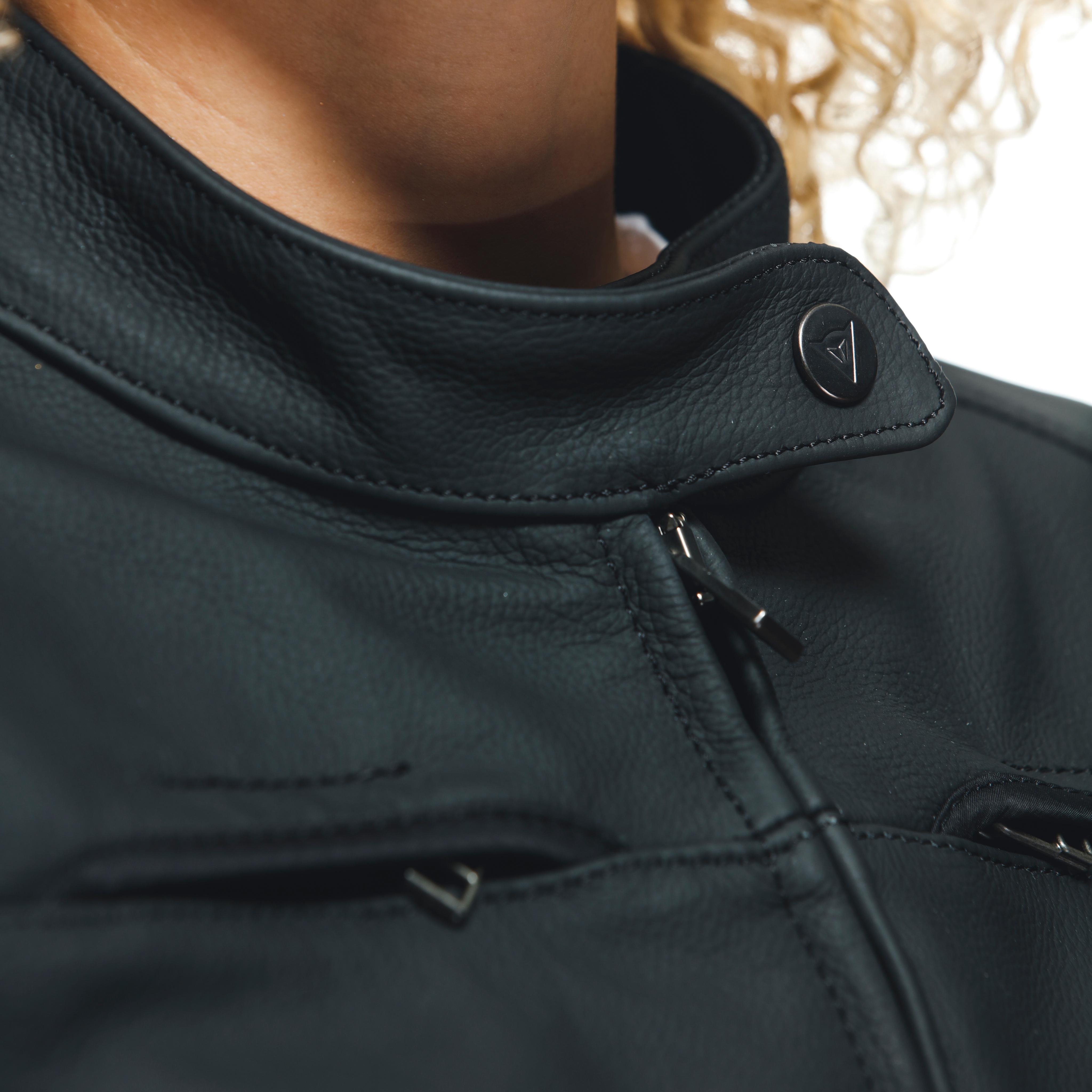 RAZON 2 LADY LEATHER JACKET - BLACK - 18