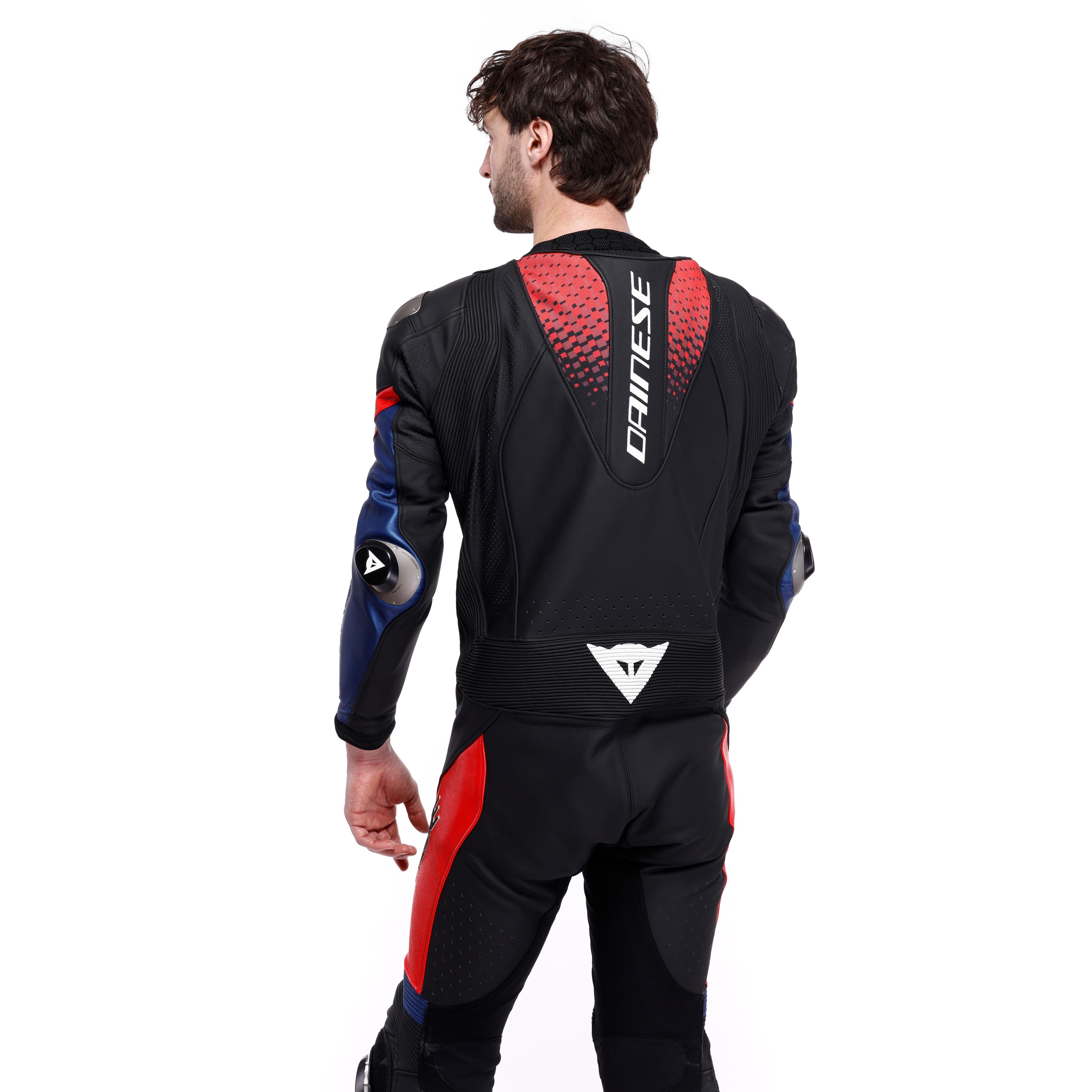 LAGUNA SECA 6 - EINTEILIGER PERFORIERTER LEDERANZUG HERREN - BLACK/BLUE/RED - 4