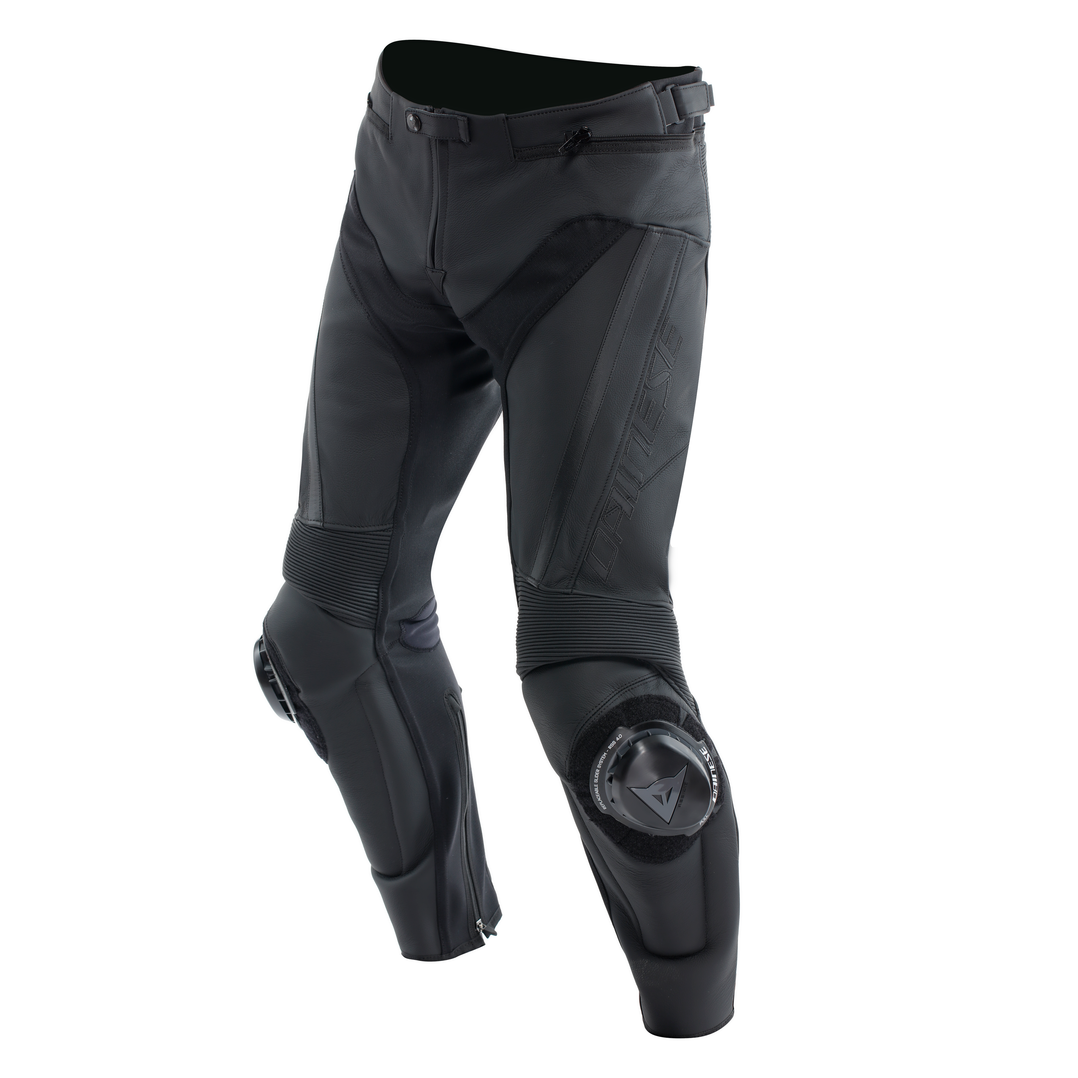 DELTA 4 - MOTORRADHOSE AUS LEDER HERREN - BLACK/BLACK - 1