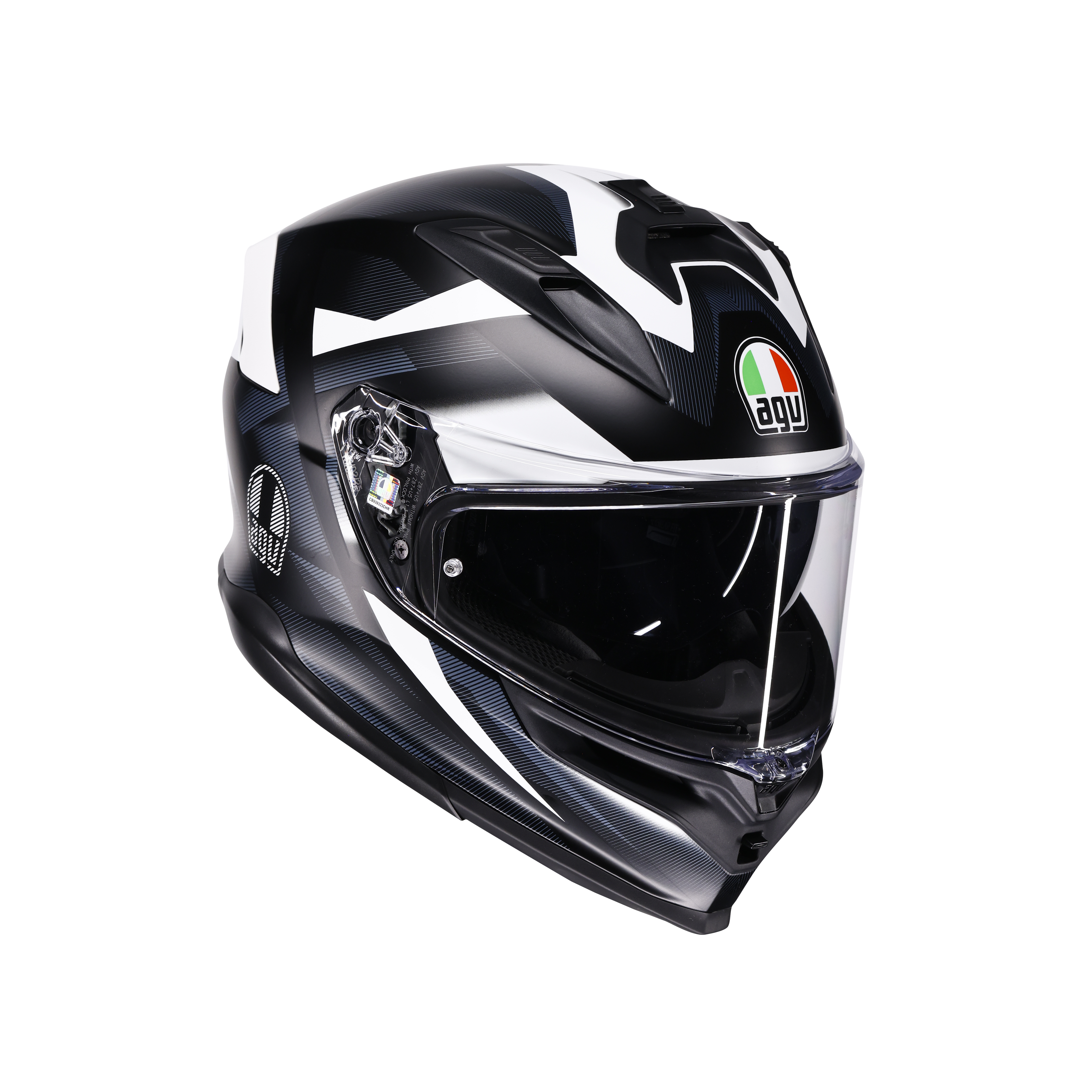 K7 MPLK GLIMPSE MATT BLACK/WHITE - CASCO MOTO INTEGRALE E2206 -  - 1