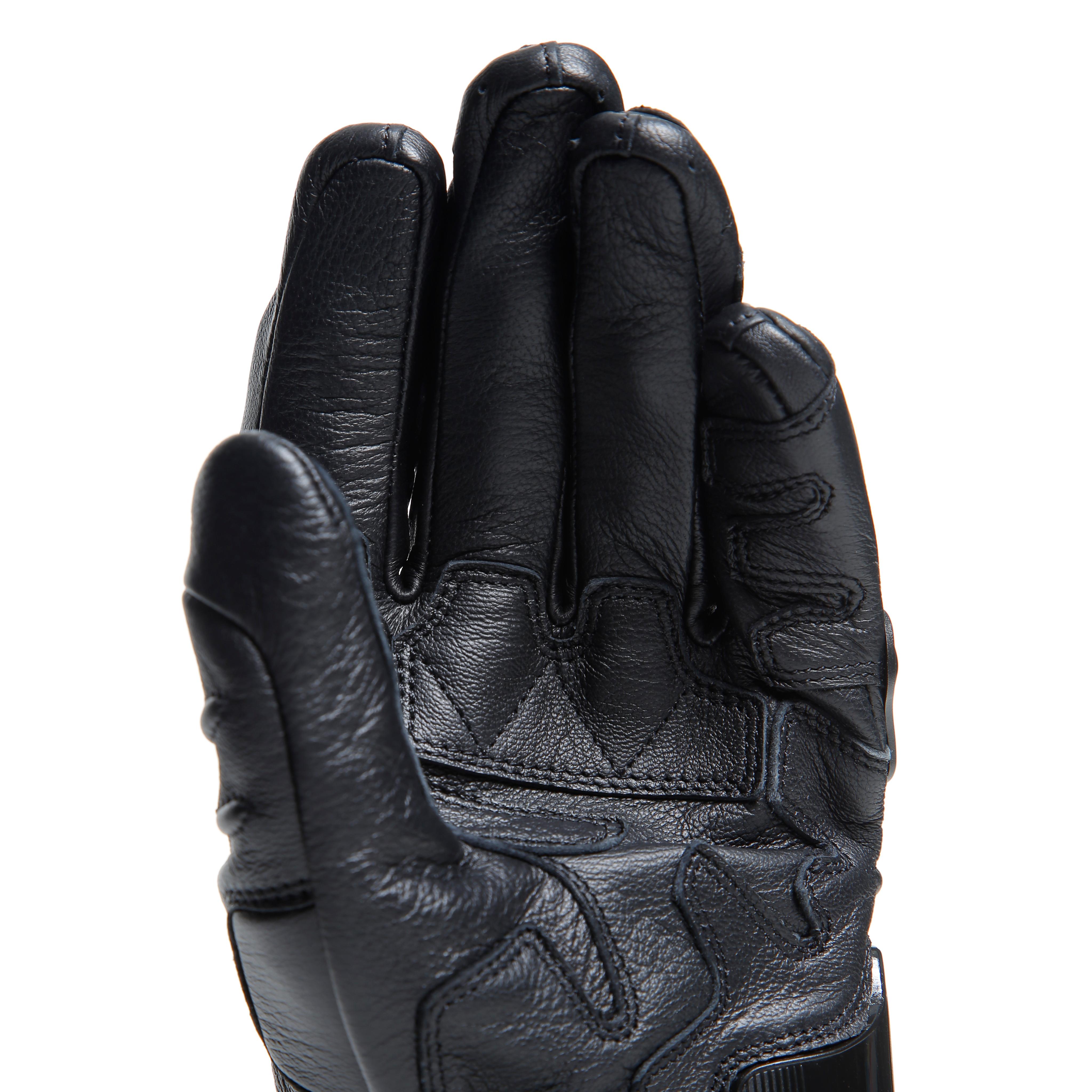 CARBON 4 - MEN'S MOTORCYCLE LONG LEATHER GLOVES - BLACK/BLACK/BLACK - 10