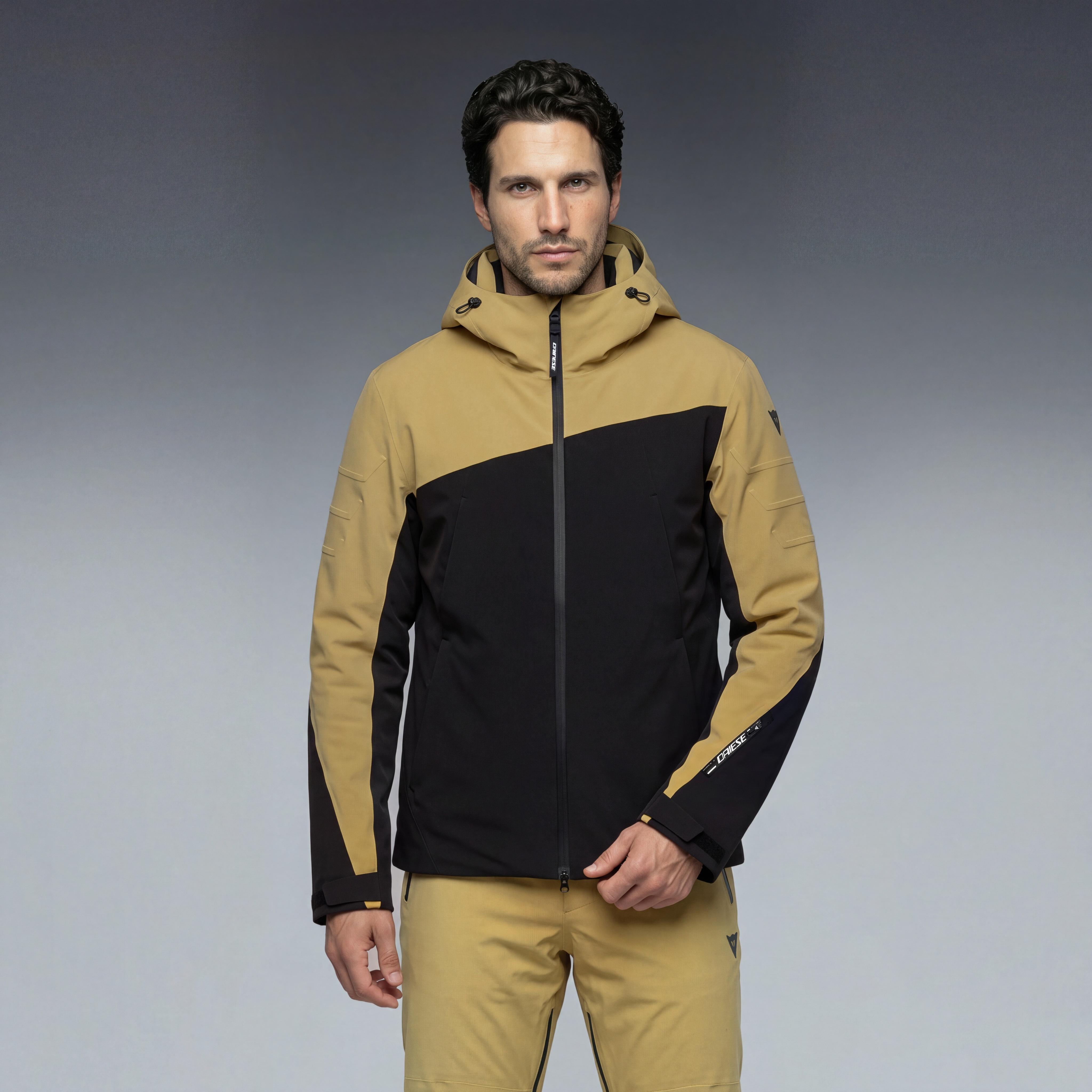 MEN'S AVERA DERMIZAX EV&trade; CORE READY SKI JACKET - KAKI/STRETCH-LIMO - 3