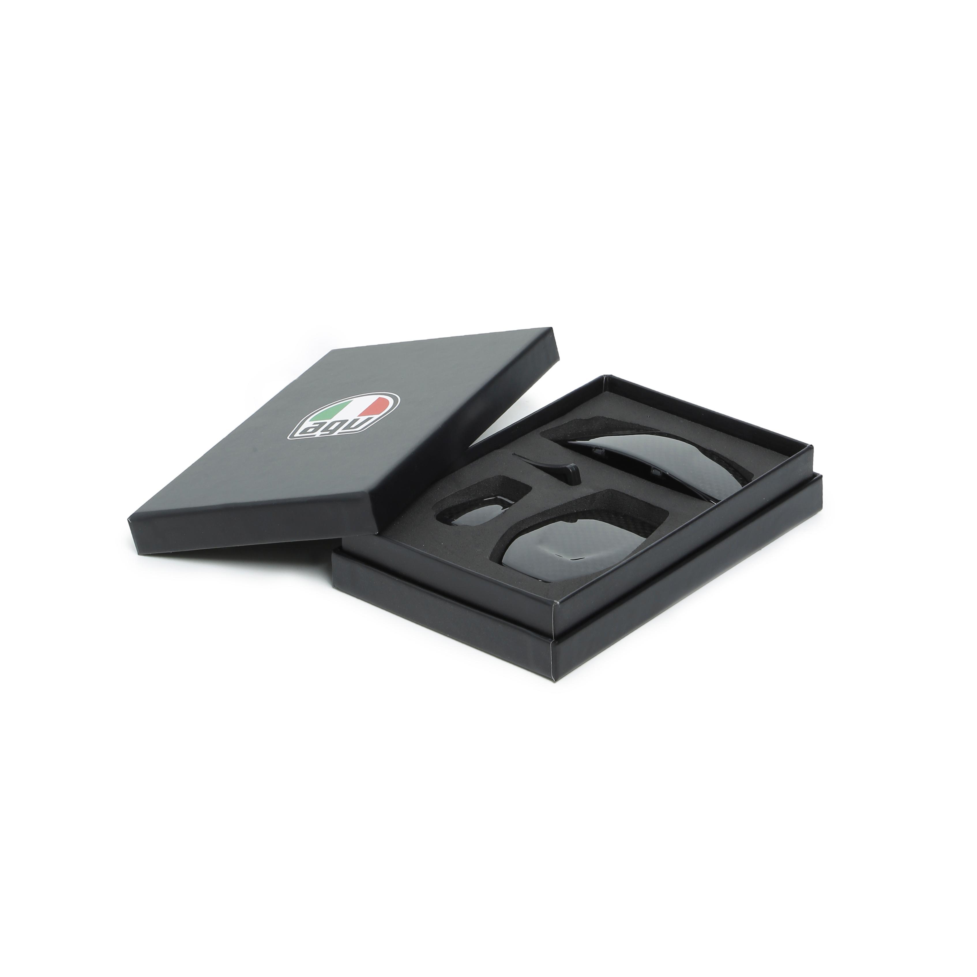 AGV KIT AIR VENTS AND SPOILER SPORTMODULAR - GLOSSY CARBON -  - 2