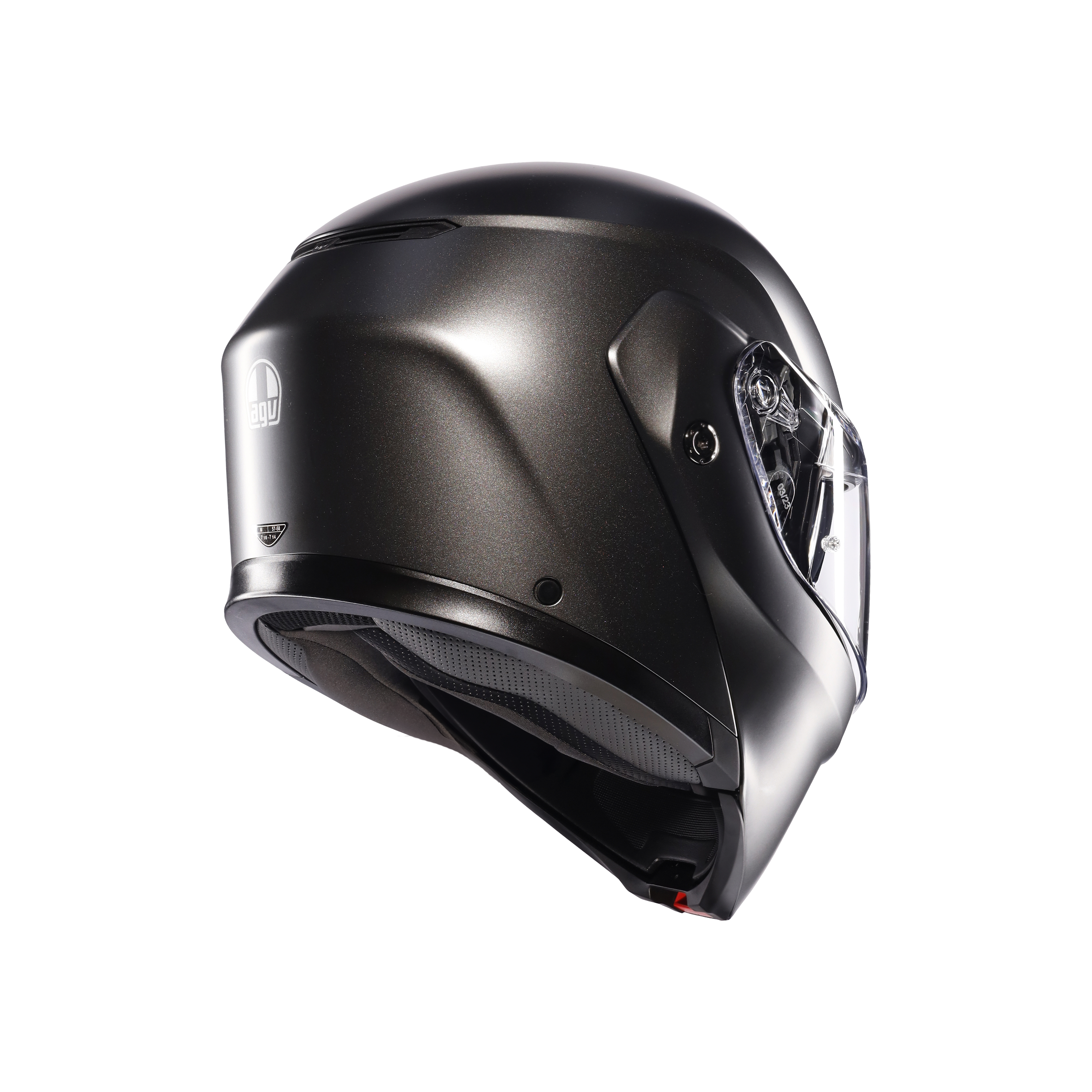 STREETMODULAR MONO MATT ASFALTO GREY - MOTORBIKE FLIP UP HELMET DOT(E2206) -  - 4