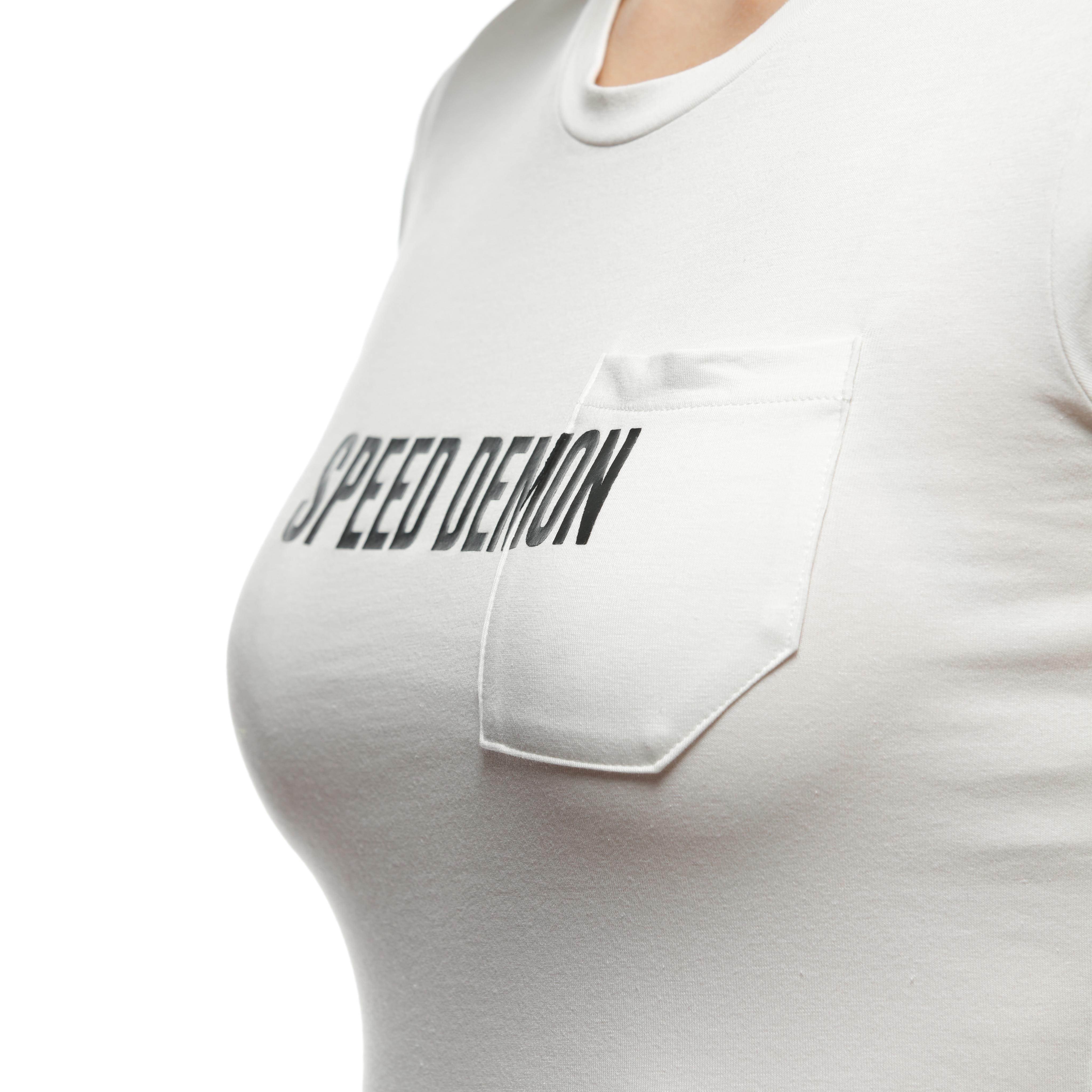DEMON POCKET - WOMEN'S T-SHIRT - BLANC DE BLANC - 11