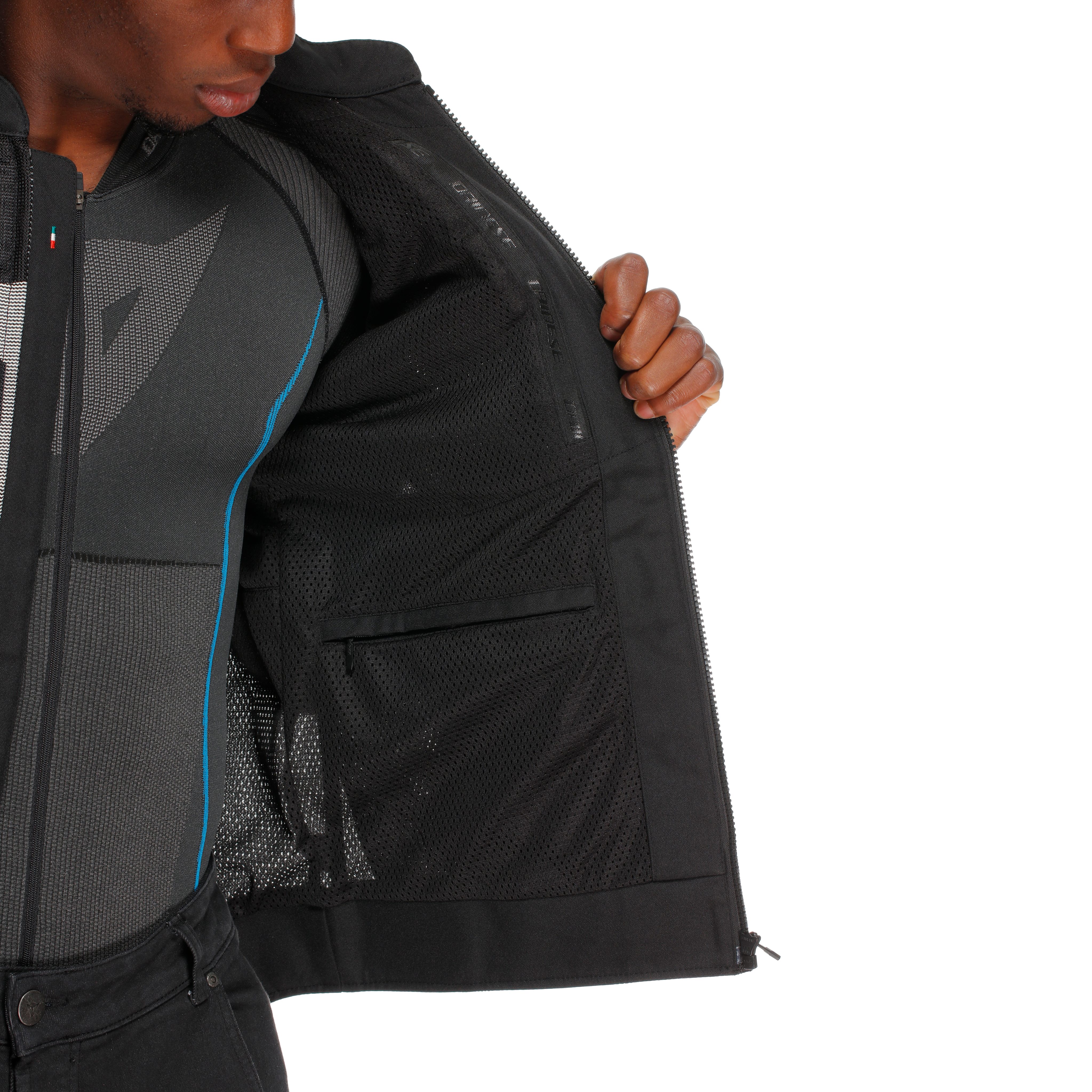 HEROSPHERE AIR TEX - MEN'S MOTORCYCLE JACKET IN FABRIC | BLACK