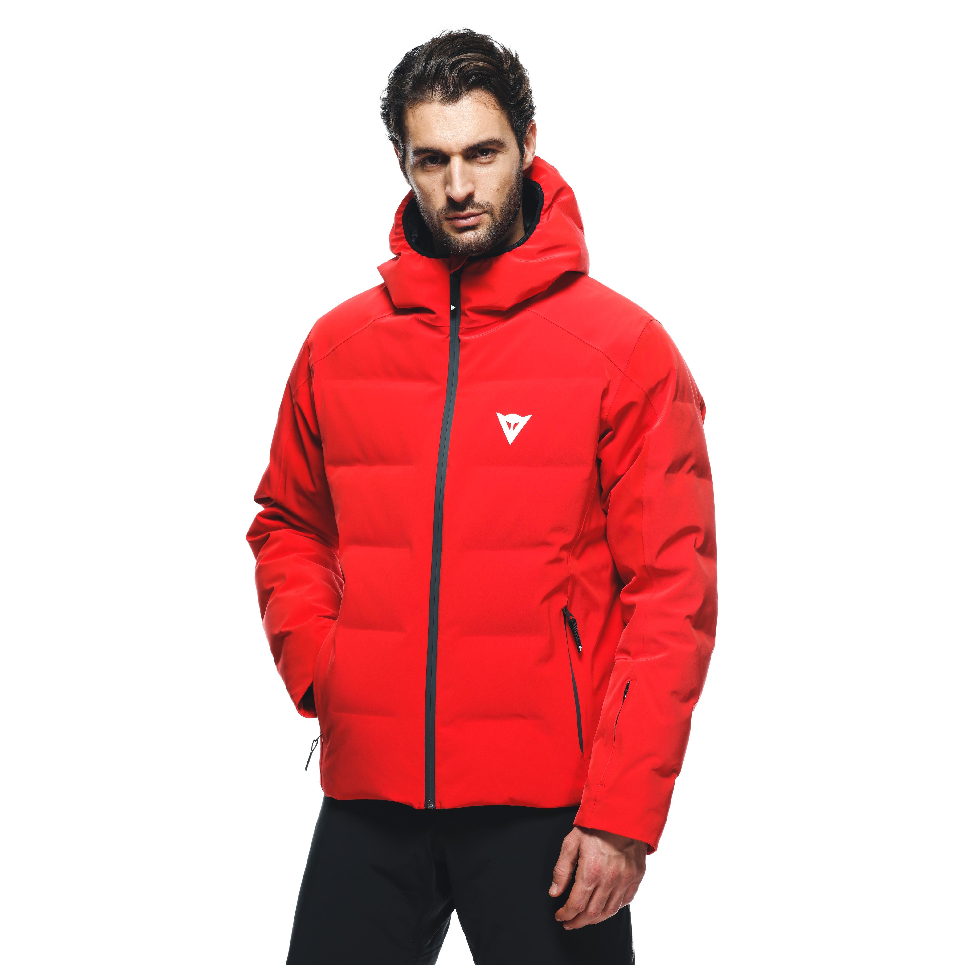 MEN'S WATERPROOF SKI DOWN JACKET - FIRE-RED - 7