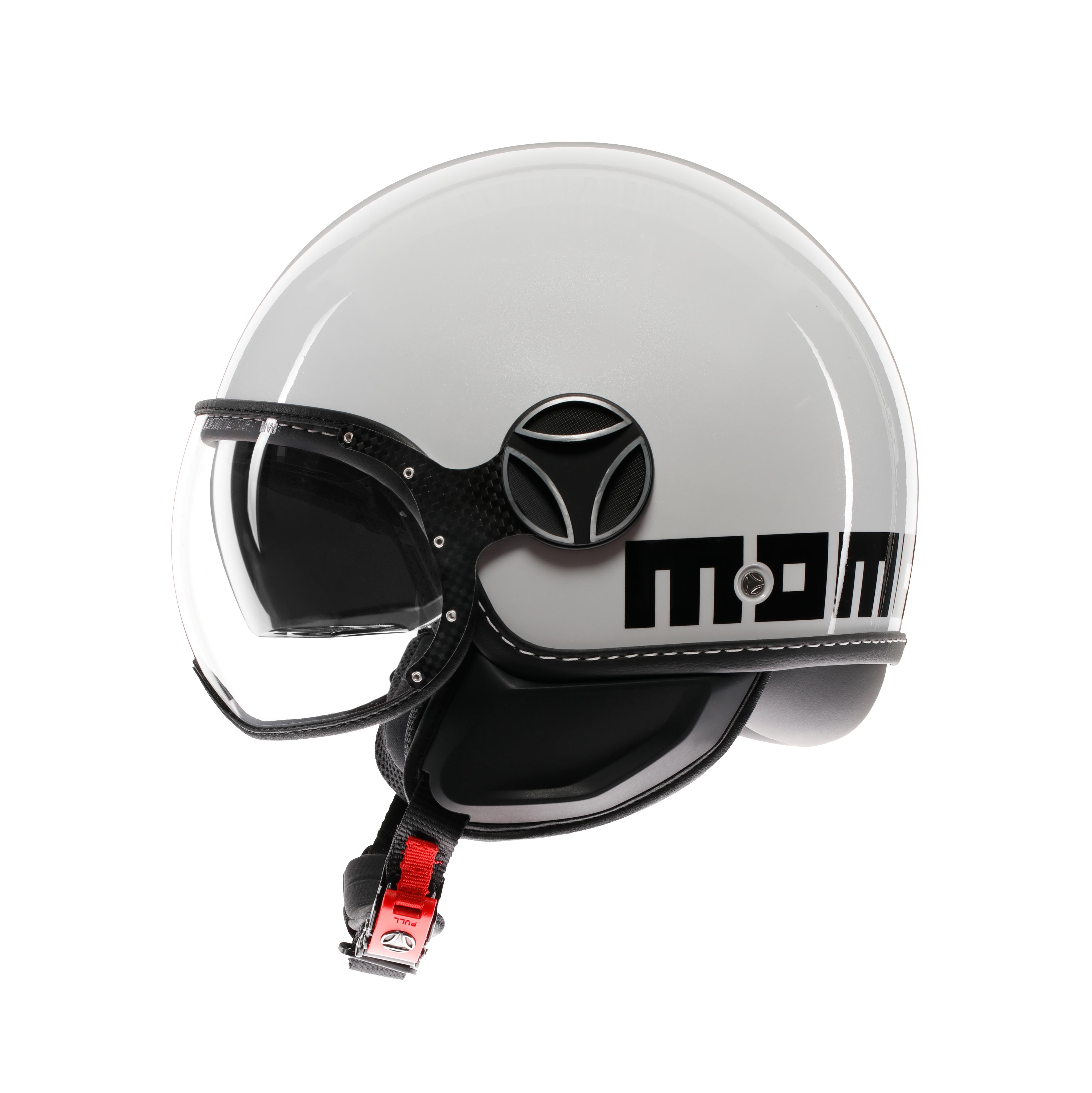 MOMODESIGN FGTR EVO WEISS QUARZ / SCHWARZ - JET-HELM MIT DOPPELVISIER E2206 -  - 4