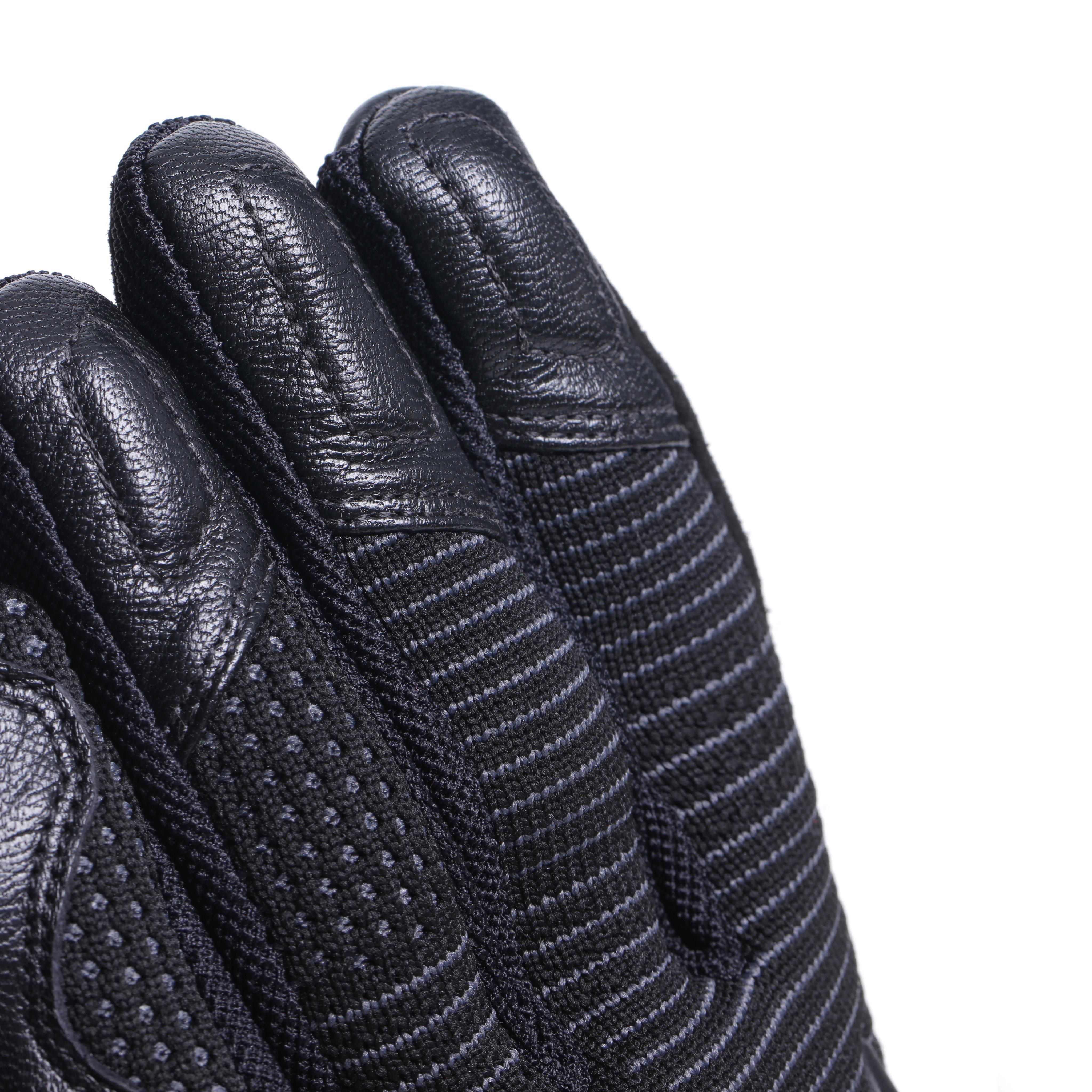 UNRULY ERGO-TEK - MEN'S MOTORCYCLE TEXTILE GLOVES - BLACK/ANTHRACITE - 6