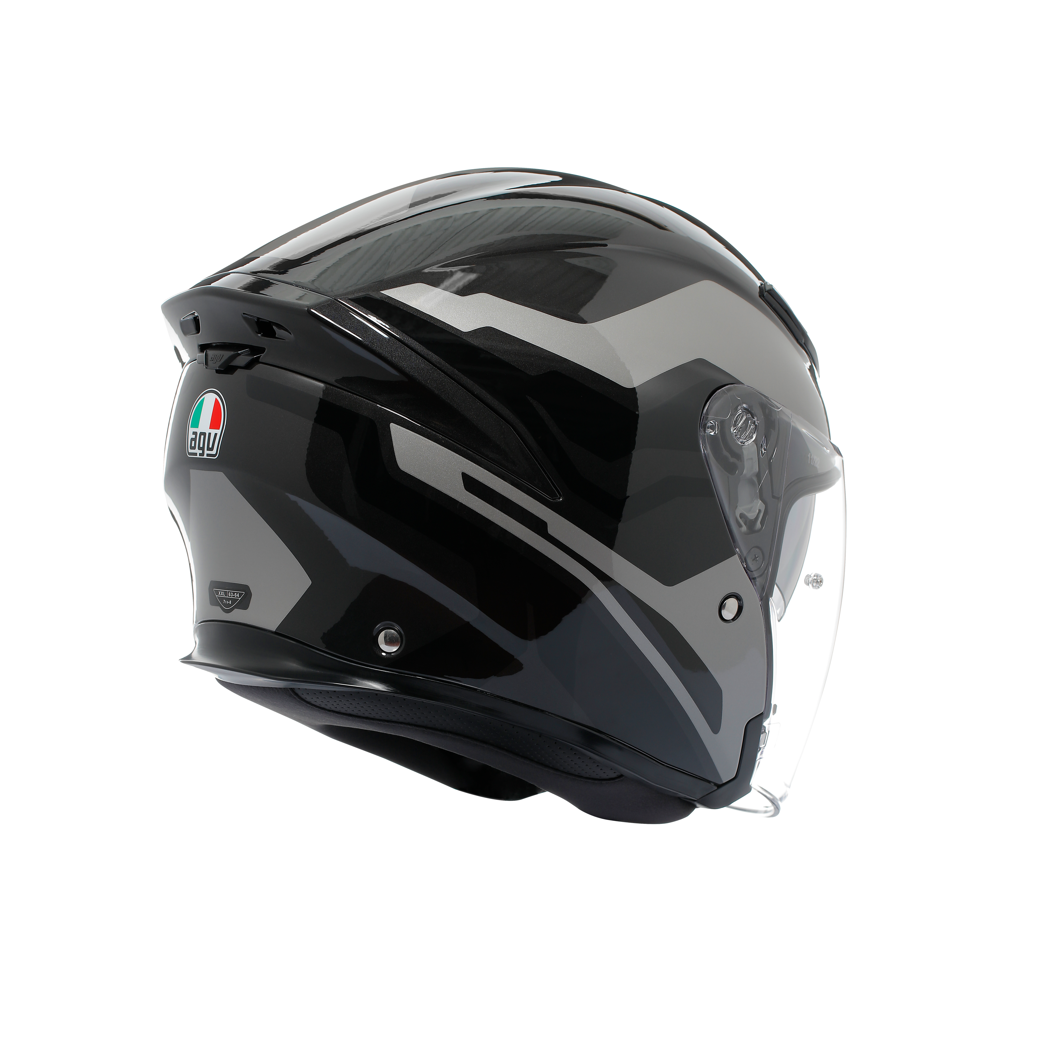 K5 JET EVO TUNE GREY/BLACK - CASQUE MOTO JET E2206 -  - 4