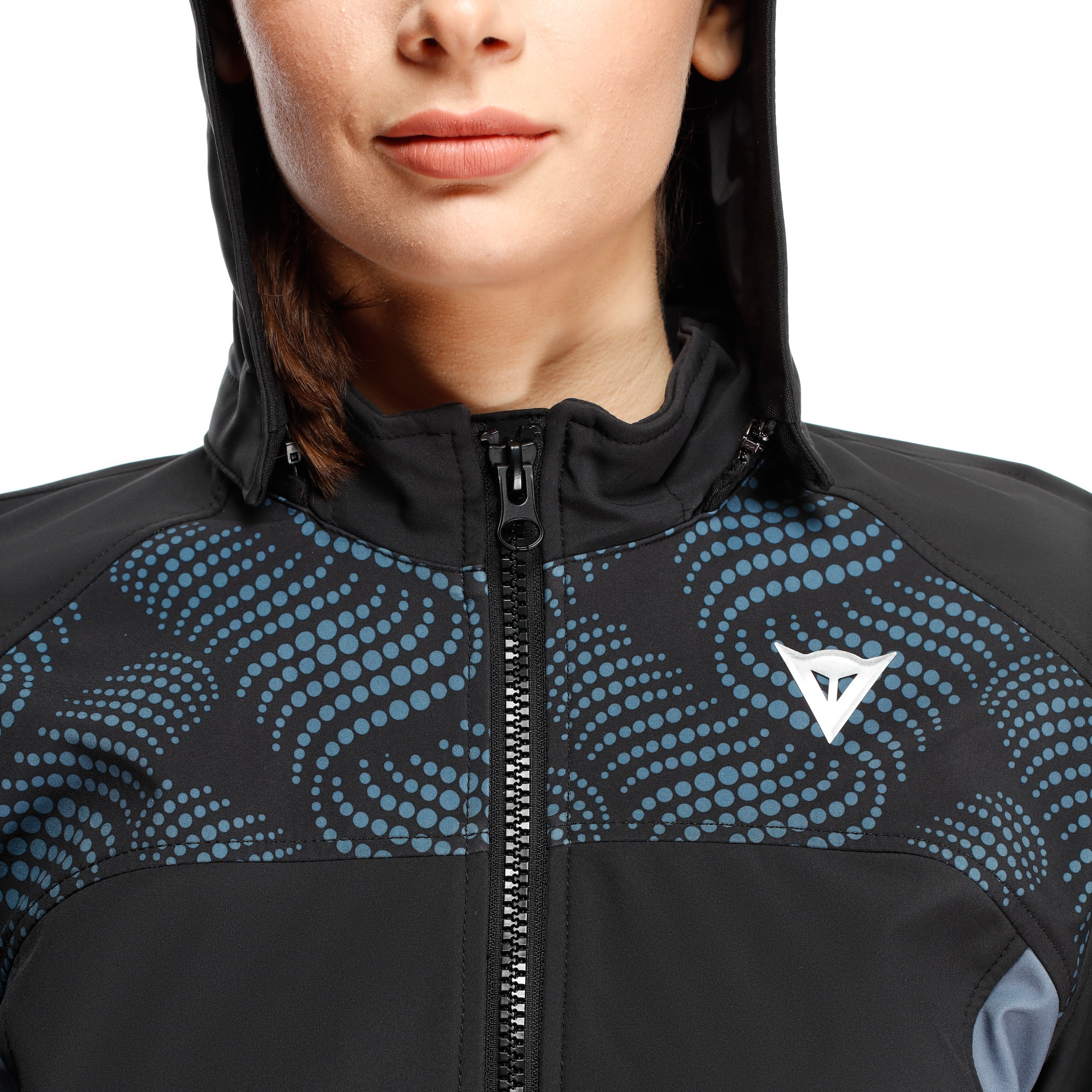 IGNITE 2 - WOMEN'S MOTORCYCLE JACKET - BLACK/BLUE MIRAGE - 12