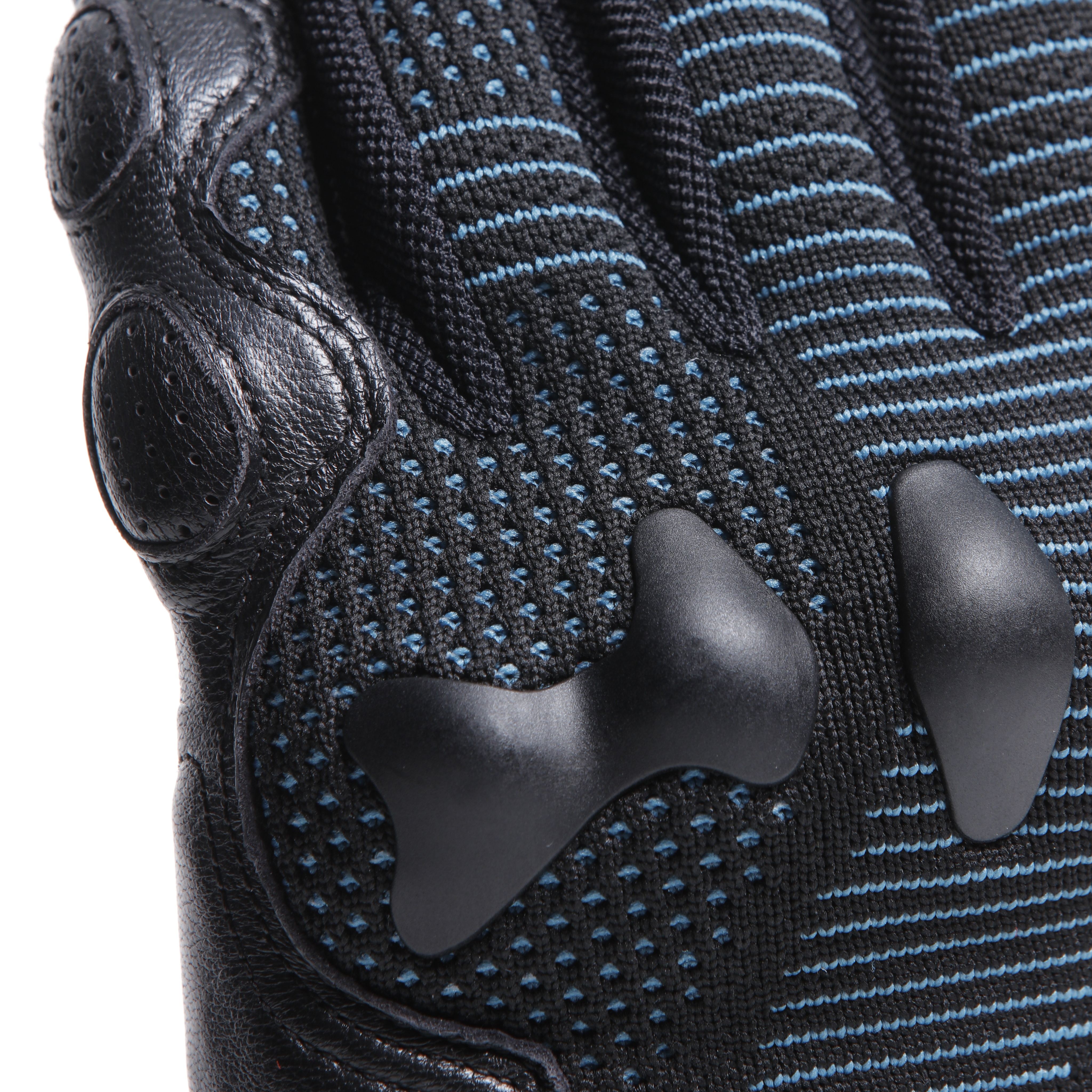 UNRULY ERGO-TEK - WOMEN'S MOTORCYCLE TEXTILE GLOVES - BLACK/OCEAN-DEPTHS - 8