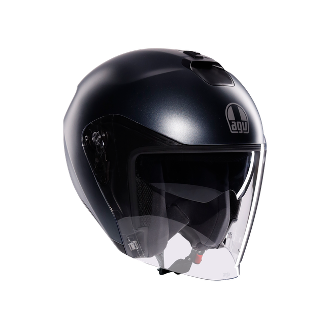 AGV - Irides Mono Matt Ardesia Grey - Casque Moto Jet E2206, Unisex, Taille: Xxl