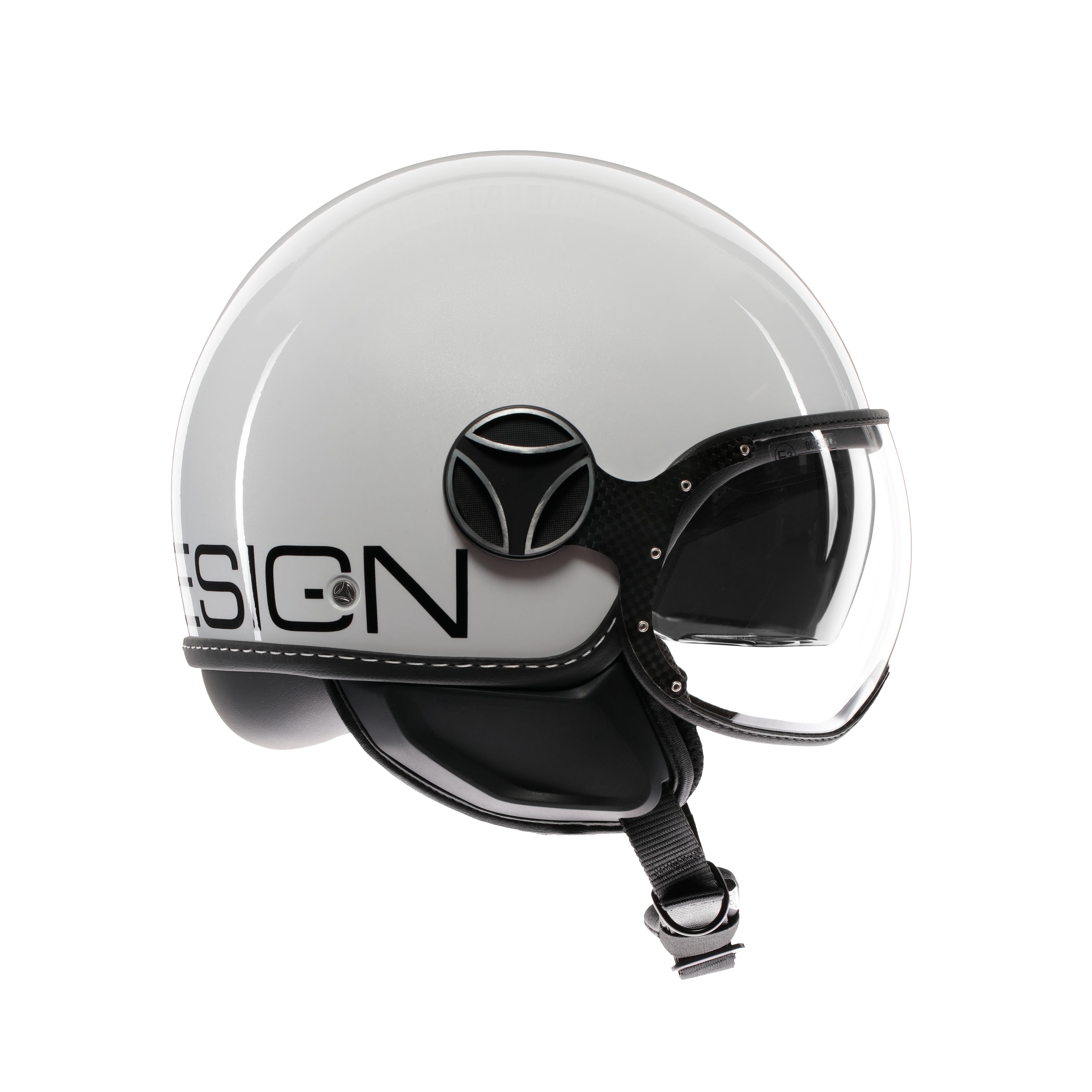 MOMODESIGN FGTR EVO WEISS QUARZ / SCHWARZ - JET-HELM MIT DOPPELVISIER E2206 -  - 3