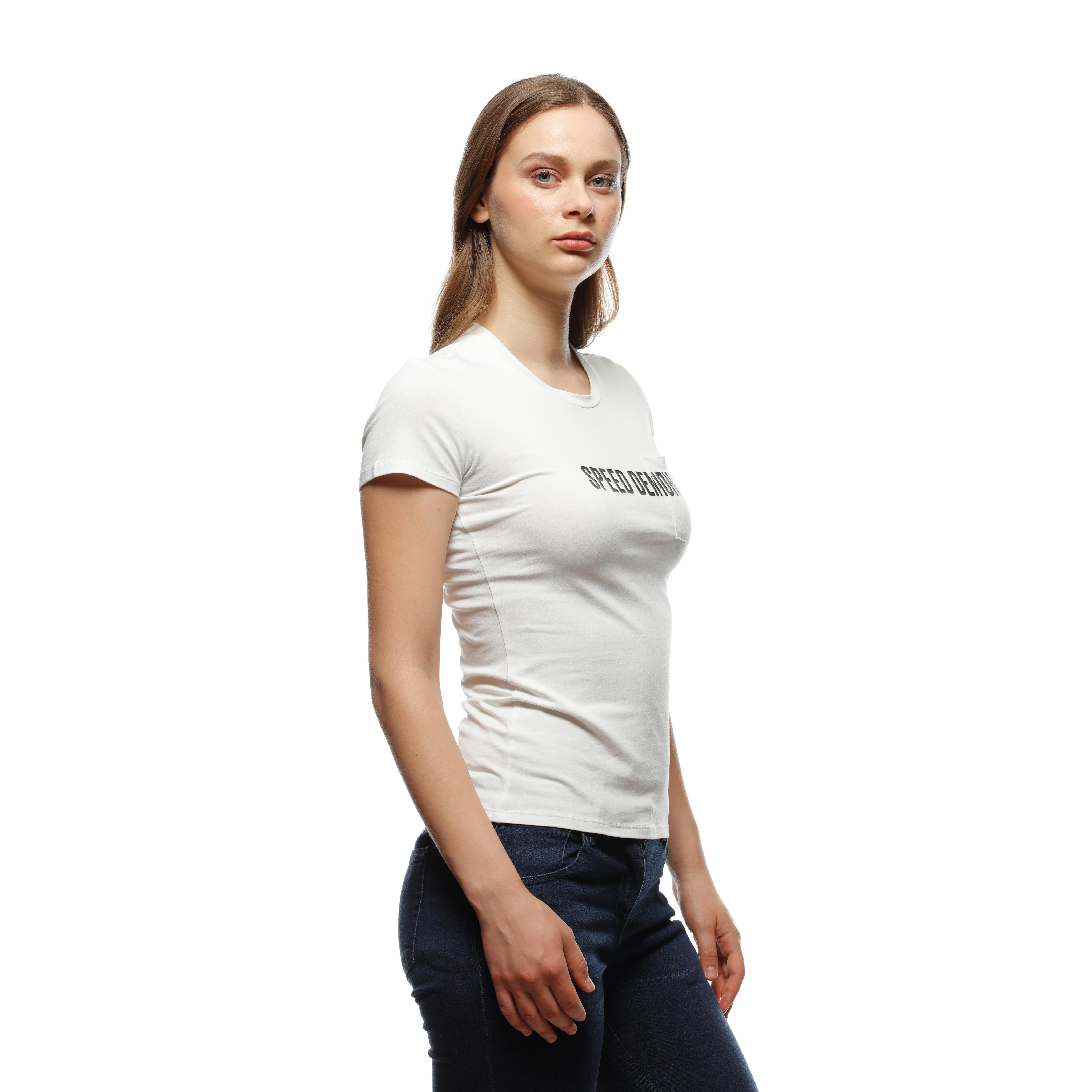 DEMON POCKET - WOMEN'S T-SHIRT - BLANC DE BLANC - 7