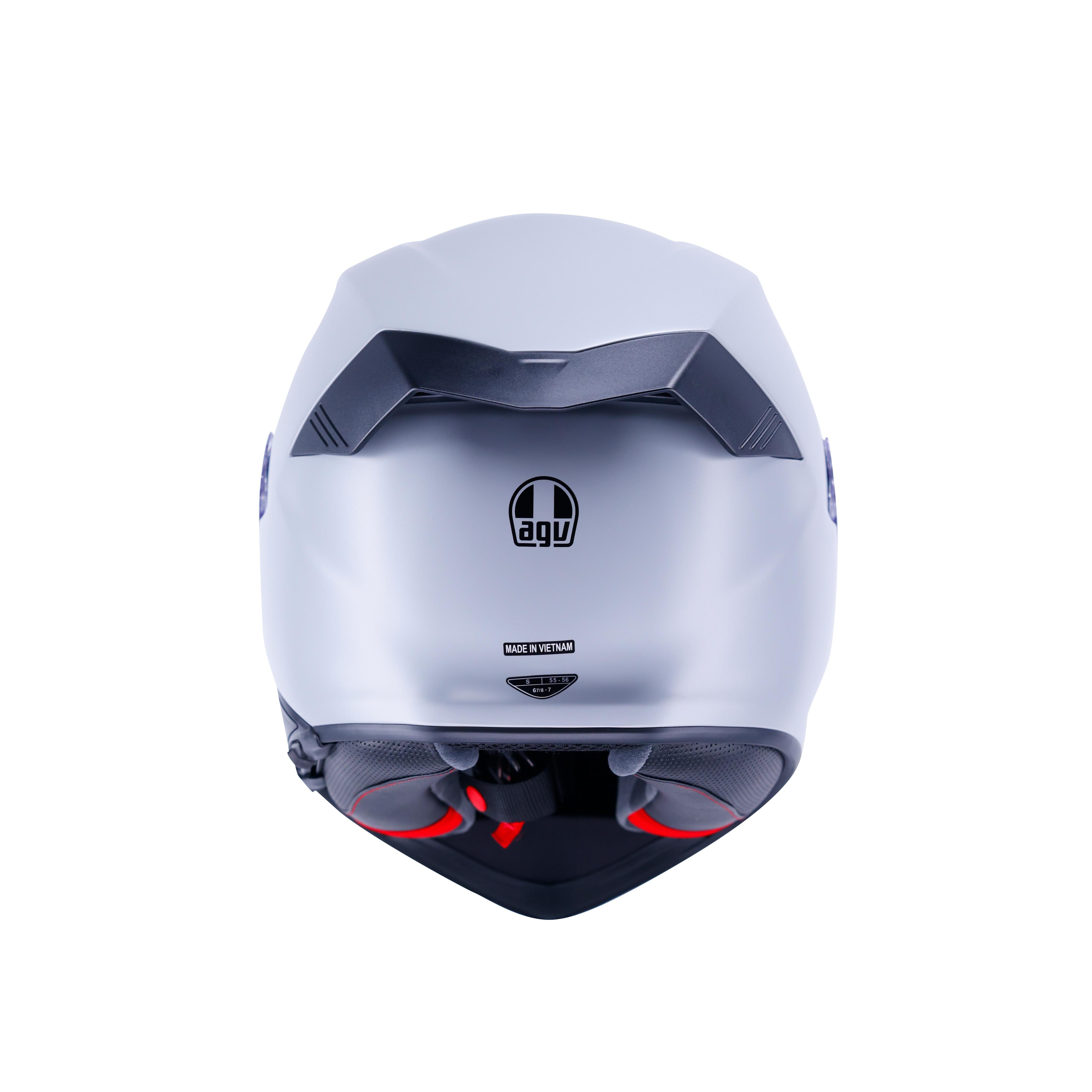 K5 MONO MATT POLARE GREY - FULL-FACE MOTORCYCLE HELMET E2206 -  - 3