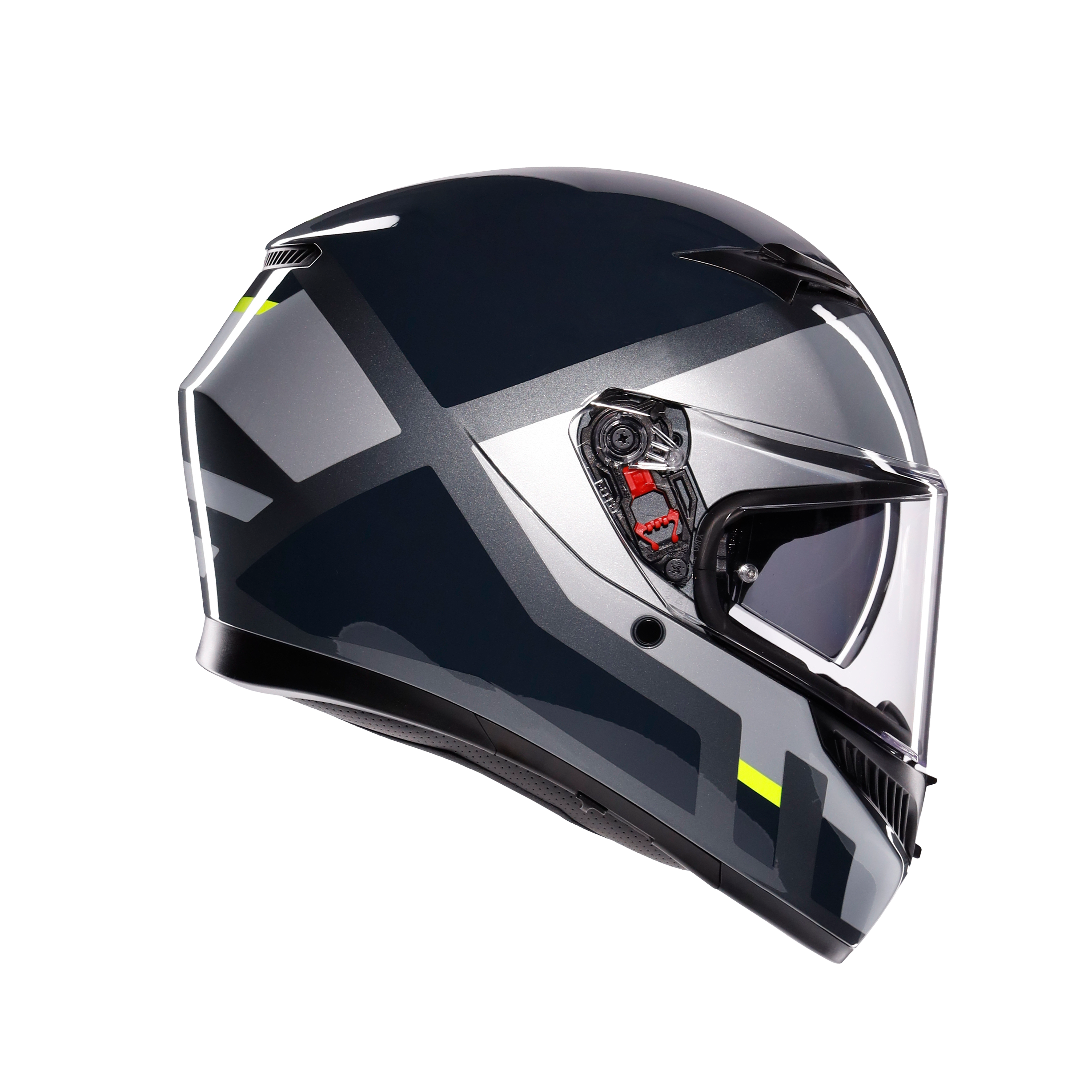K3 SHADE GREY/YELLOW FLUO - CASQUE MOTO INT&Eacute;GRAL E2206 -  - 1
