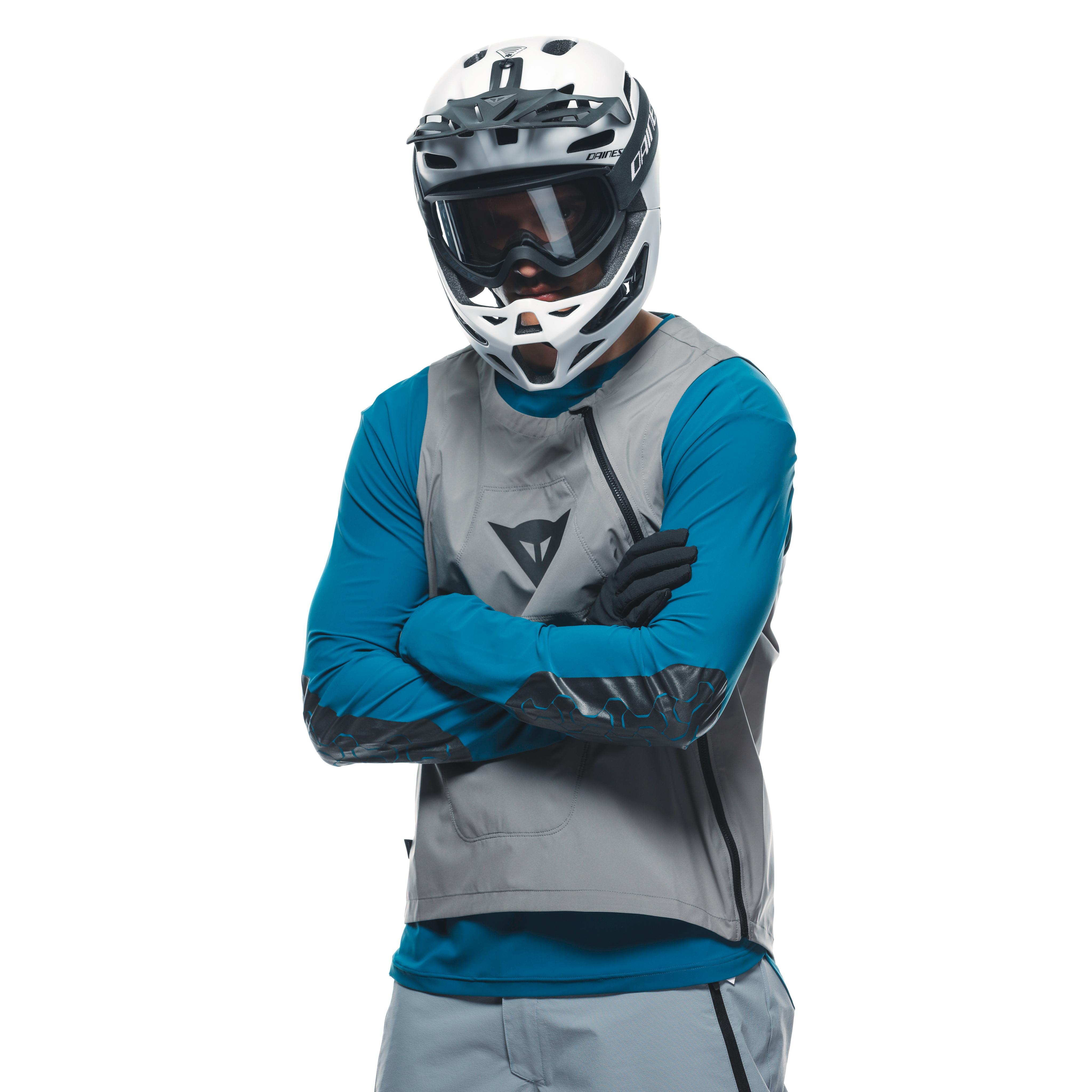 HGC HYBRID - MEN'S WINDPROOF BIKE VEST - GRAY - 6