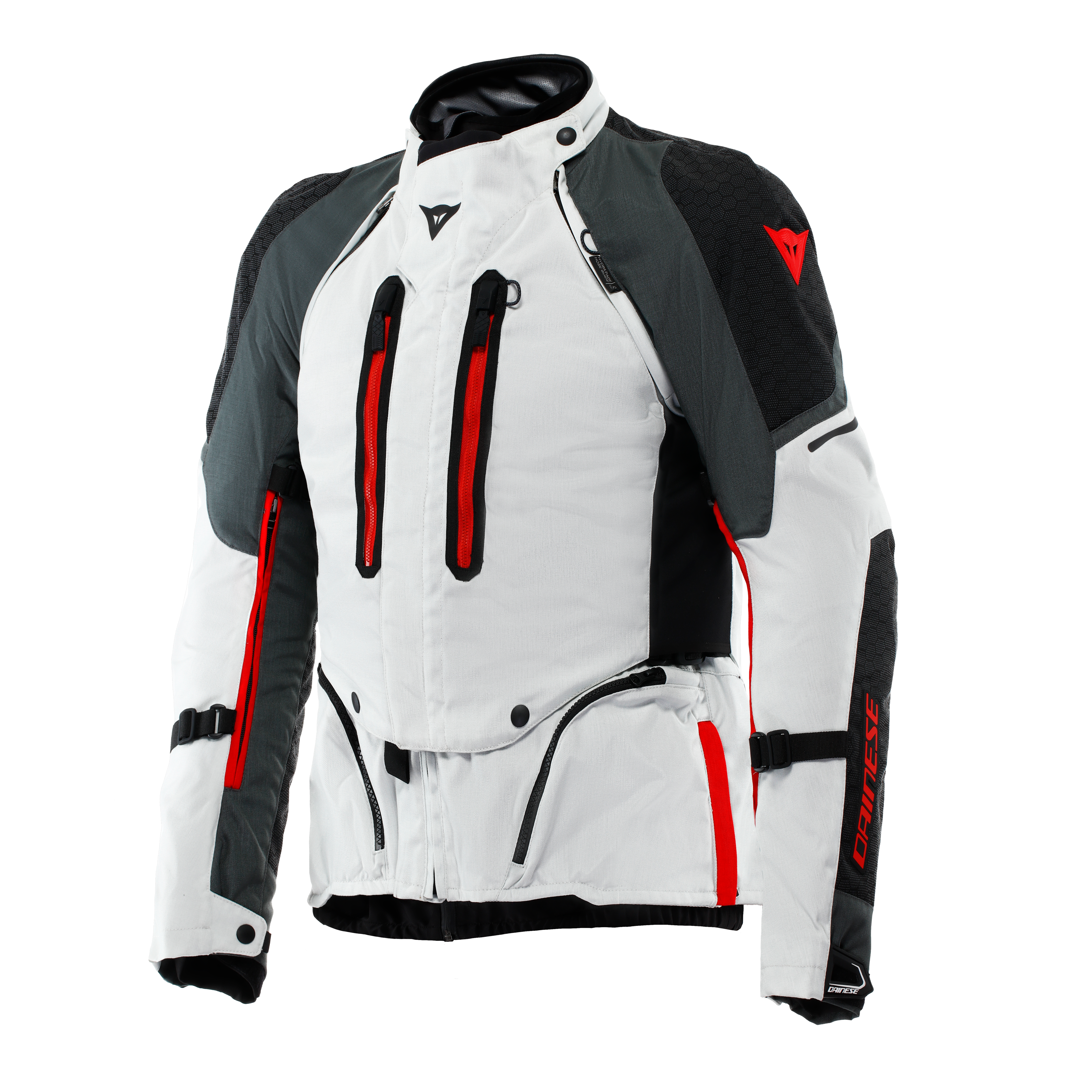 SUPER ADVENTURE ABS&Oslash;LUTESHELL&trade; - MEN MOTORCYCLE OFF-ROAD JACKET - GLACIER-GREY/IRON-GATE/RED - 1