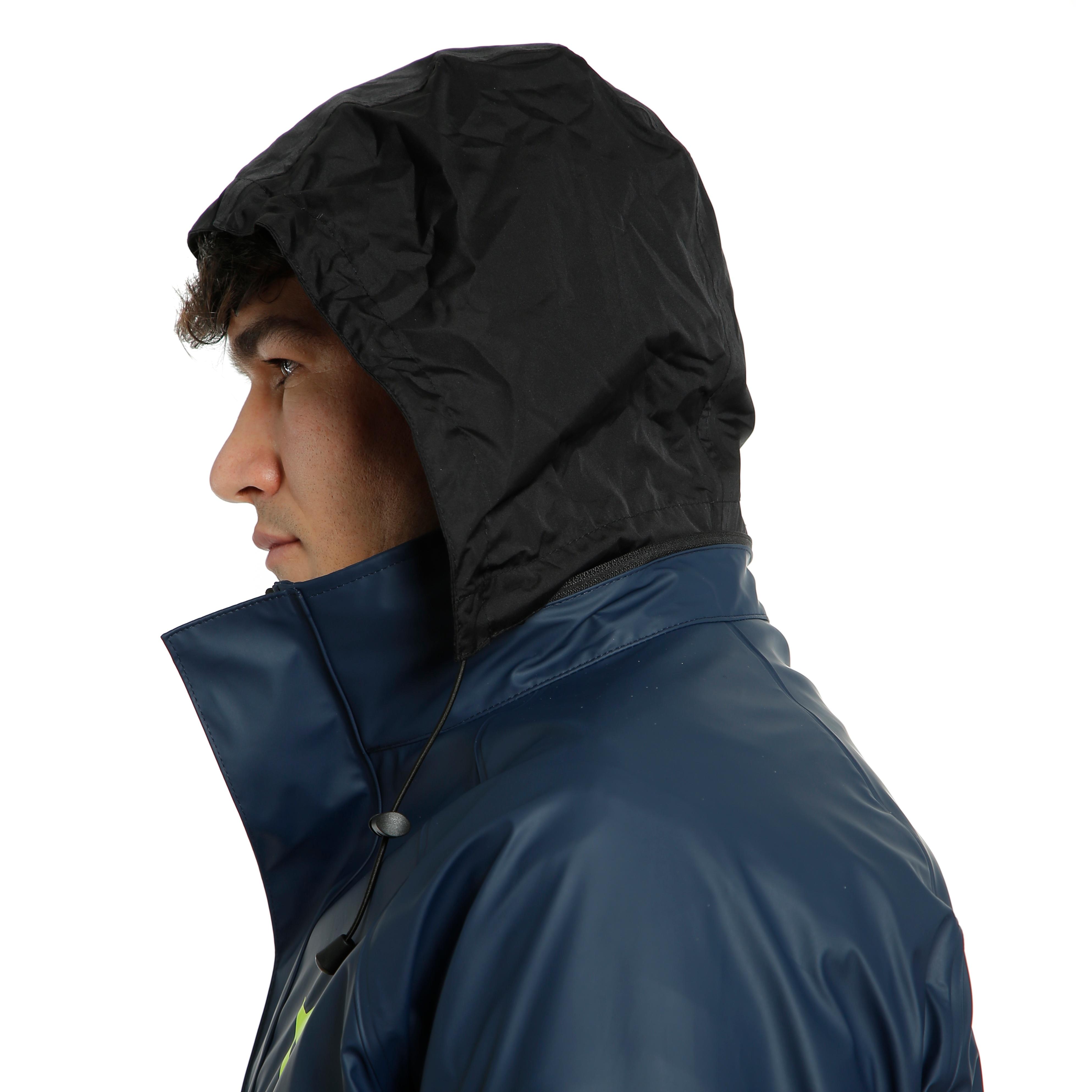 STORM 2 - UNISEX MOTORCYCLE RAIN JACKET - BLACK-IRIS/FLUO-YELLOW - 9