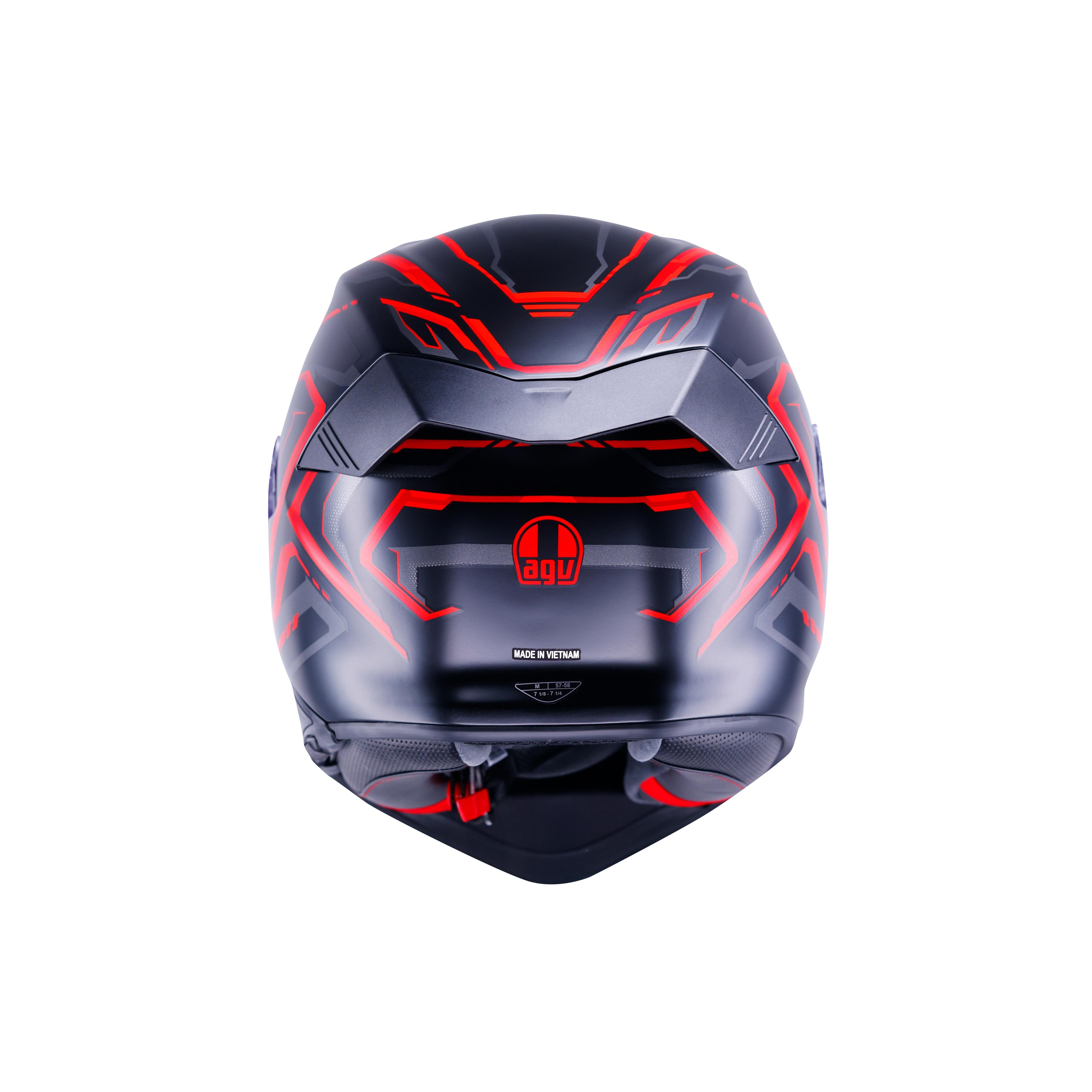 K5 ASTRALIX MATT BLACK/RED - FULL-FACE MOTORCYCLE HELMET E2206 -  - 3