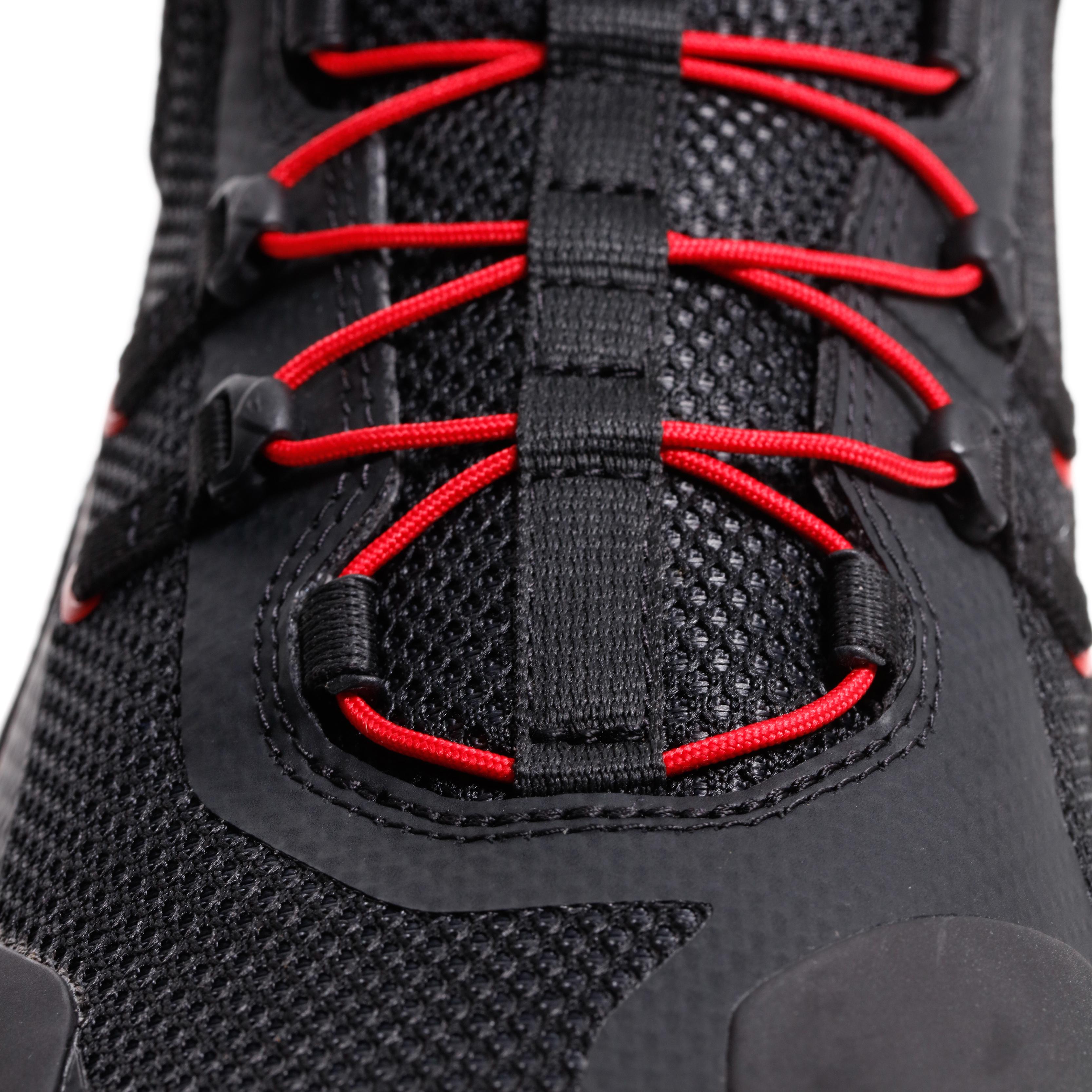 HERIAN AIR - SUMMER MOTORCYCLE SHOES - BLACK/RED-LAVA - 6