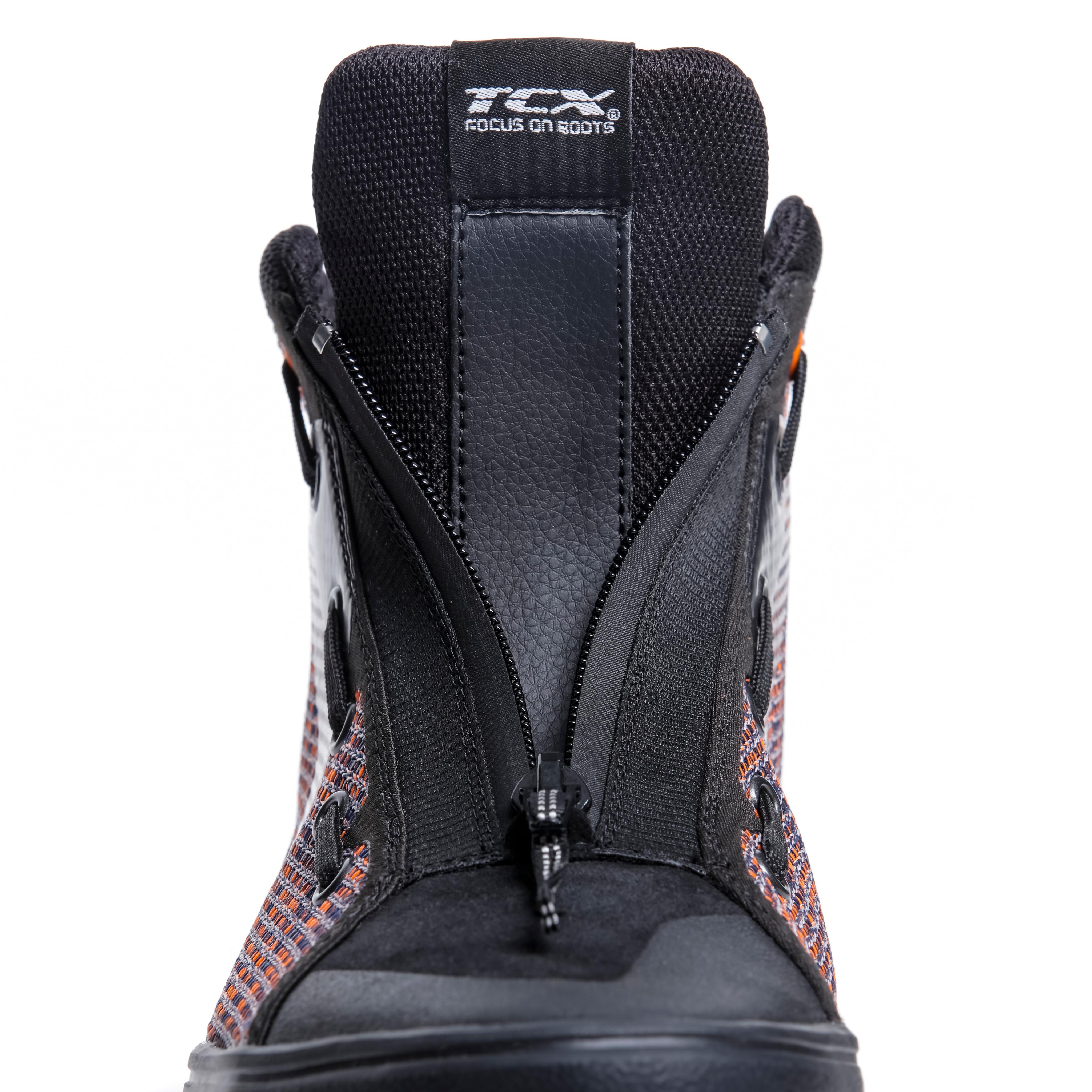 IKASU AIR MEN'S SUMMER MOTORCYCLE SHOES - BLACK/ORANGE/BLUE -  - 8