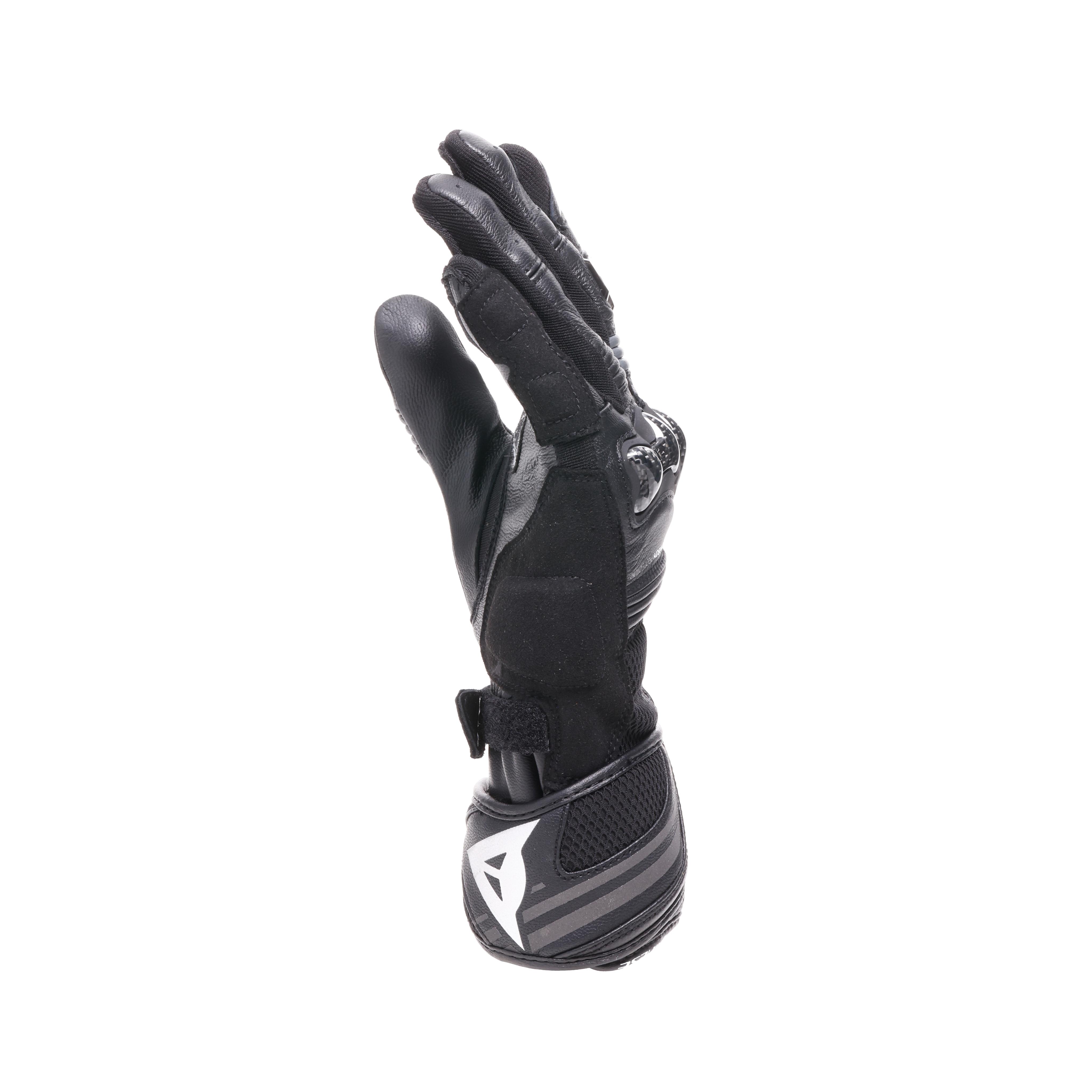 REACTO CARBON LONG - GANTS MOTO EN CUIR FEMME - BLACK/ANTHRACITE - 4