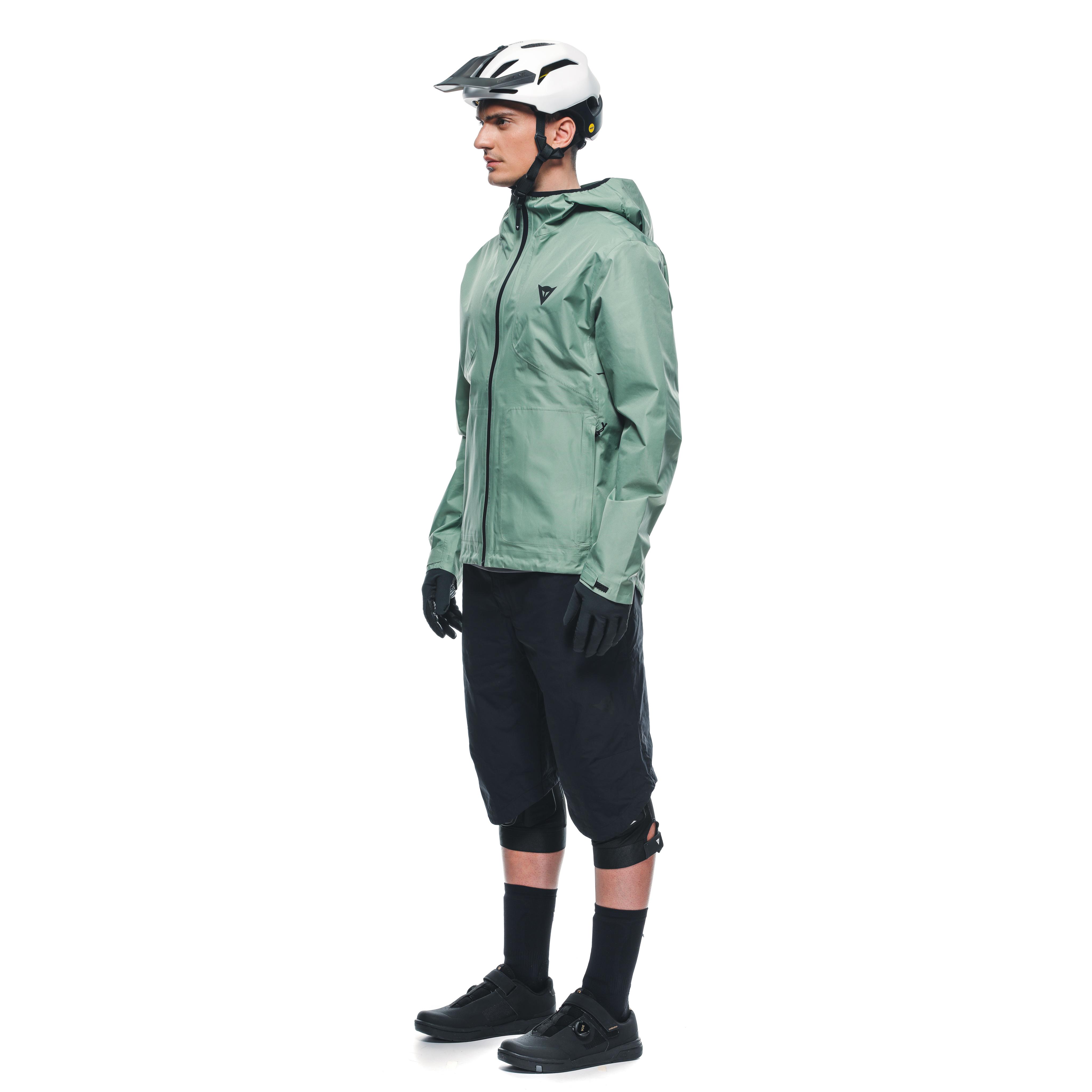 HGC SHELL LIGHT - MEN'S WATERPROOF BIKE JACKET - HEDGE-GREEN - 4