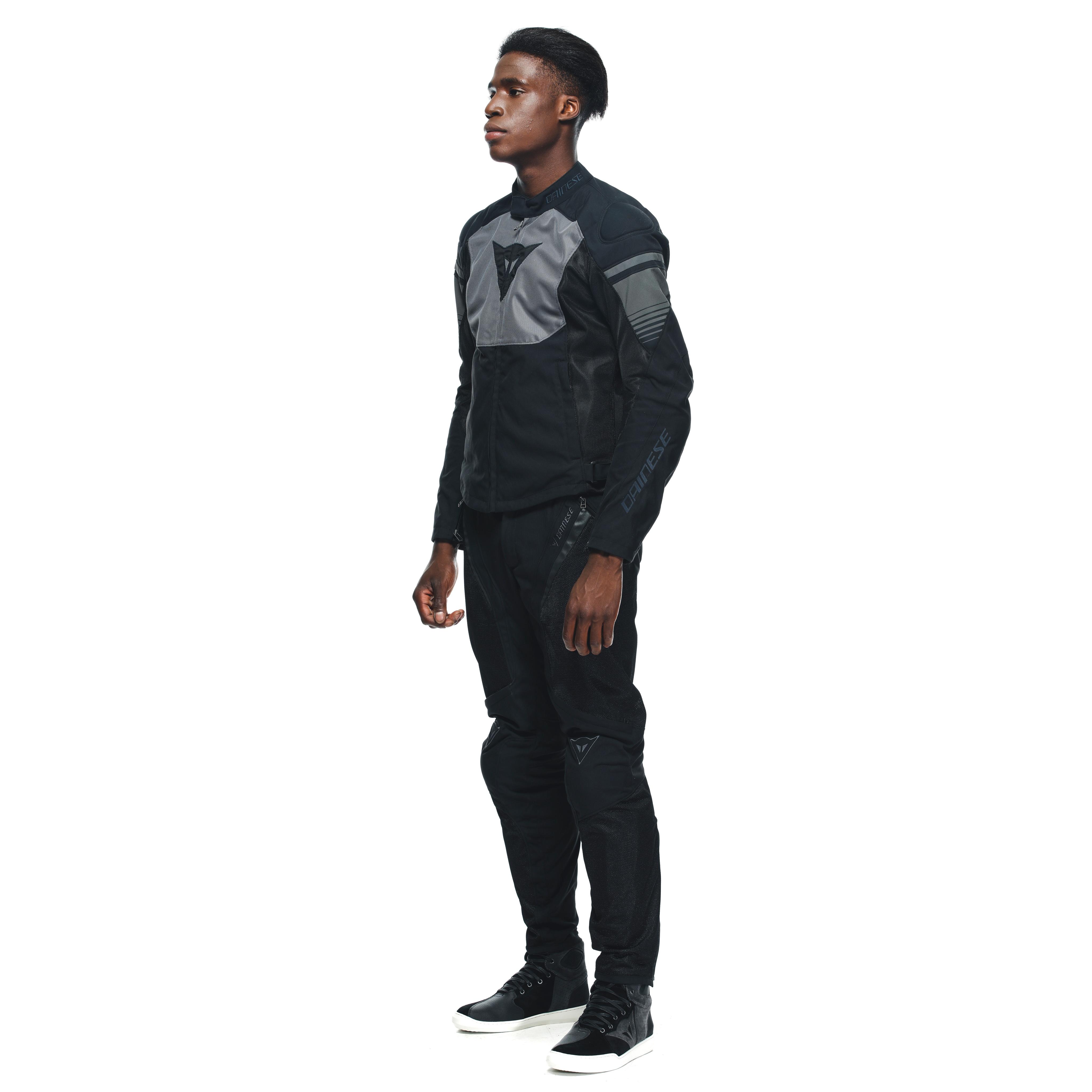 AIR FAST TEX - MEN'S SUMMER MOTORCYCLE JACKET IN FABRIC - BLACK/GRAY/GRAY - 4