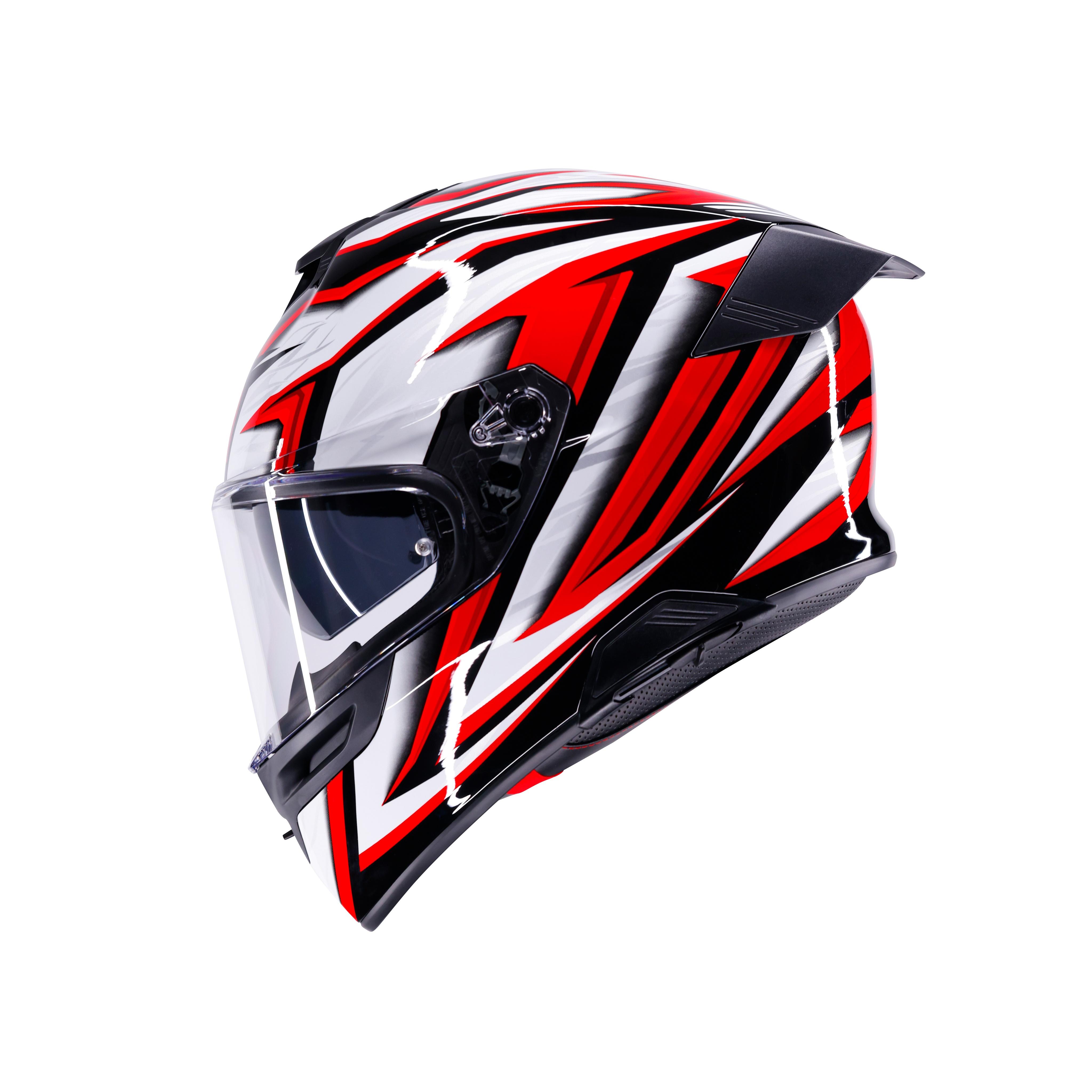 K5 ZENITHAR BLACK/WHITE/RED - FULL-FACE MOTORCYCLE HELMET E2206 -  - 2