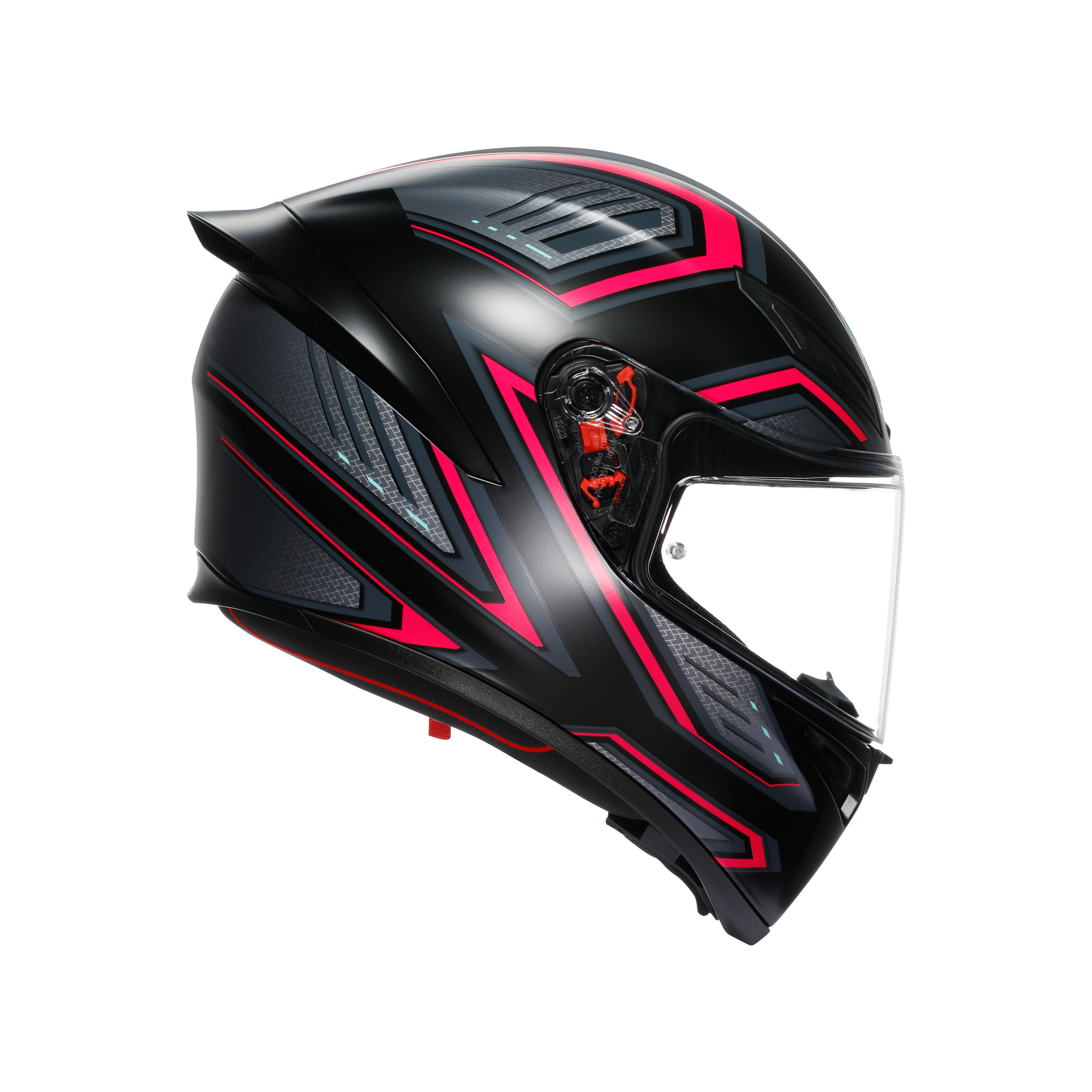 K1 S - SLING MATT BLACK/PINK - MOTORBIKE FULL FACE HELMET E2206 -  - 1