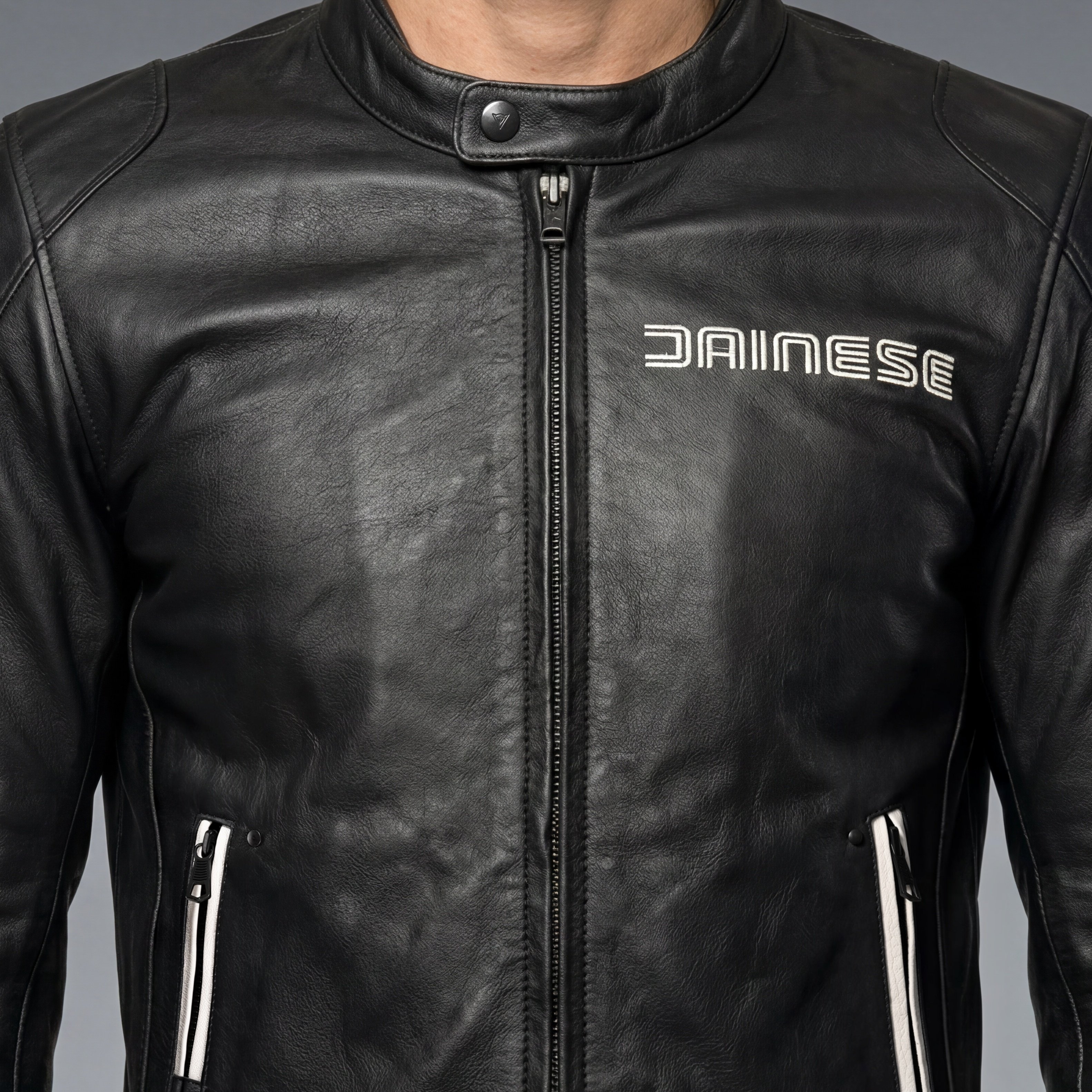 LEGGENDA - MOTORCYCLE JACKET IN LEATHER MEN - BLACK - 6