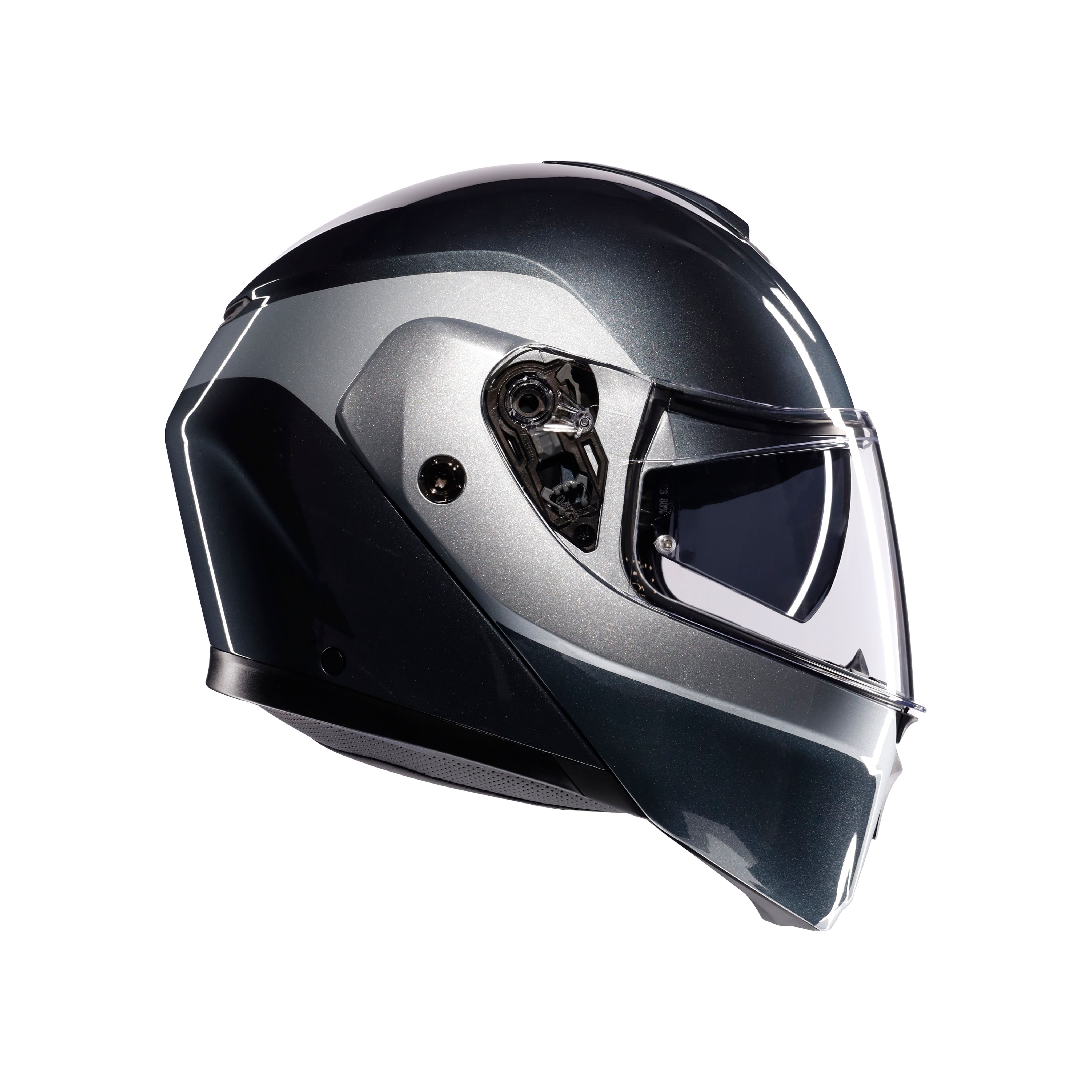 STREETMODULAR LEVICO GREY/SILVER - MOTORBIKE FLIP UP HELMET DOT(E2206) -  - 3