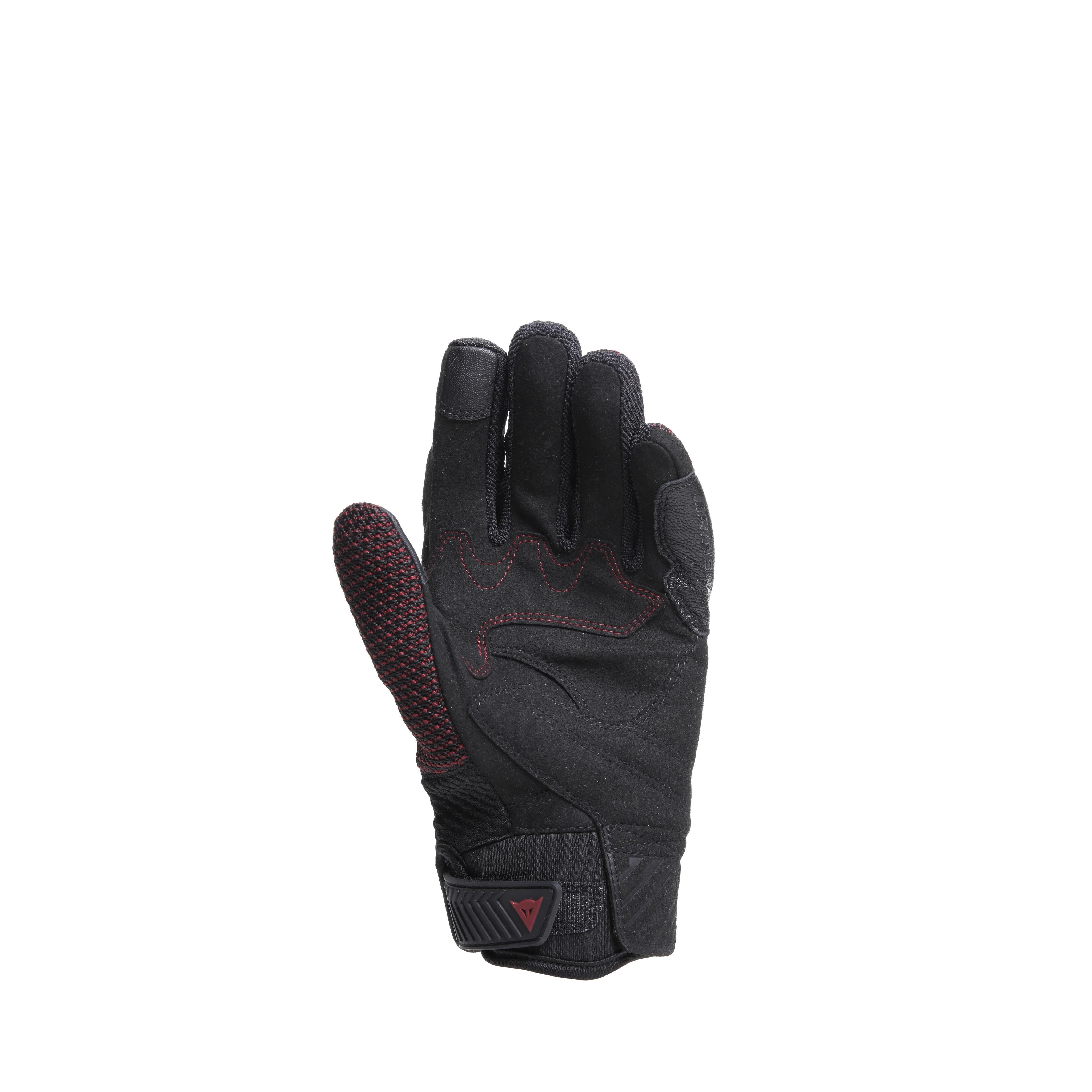 TORINO - WOMEN'S MOTORCYCLE TEXTILE GLOVES - BLACK/APPLE-BUTTER - 3